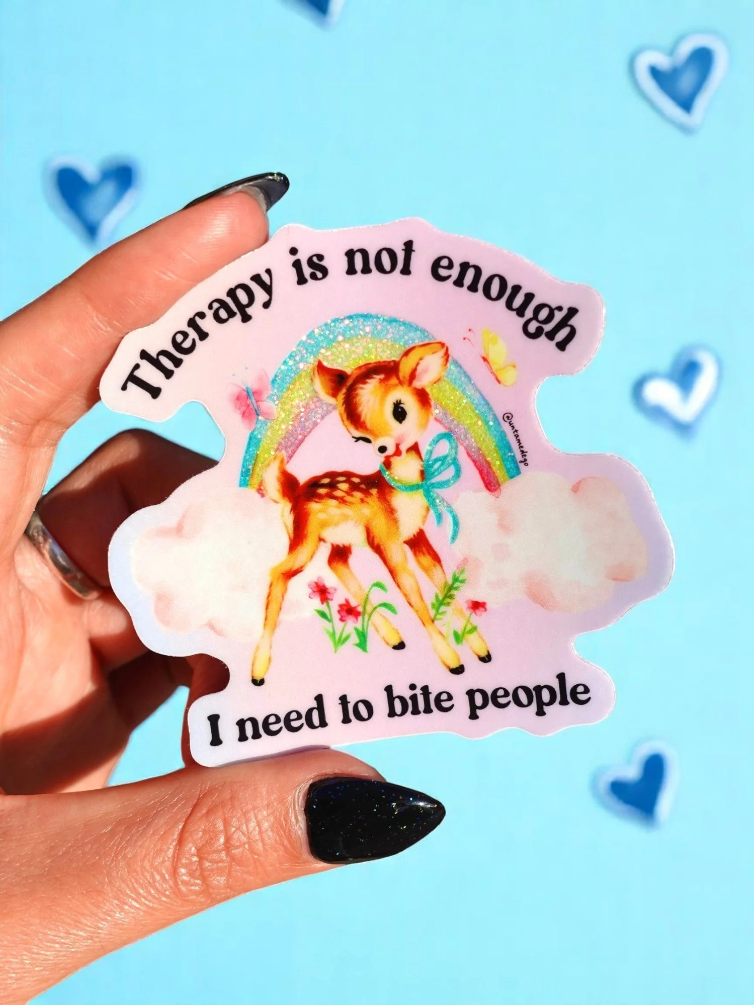 Funny Mental Health Sticker Pack –  Holographic Waterproof Vinyl Decals – Discounted Bundle of Anxiety, Therapy & Trauma Humor - Image 7