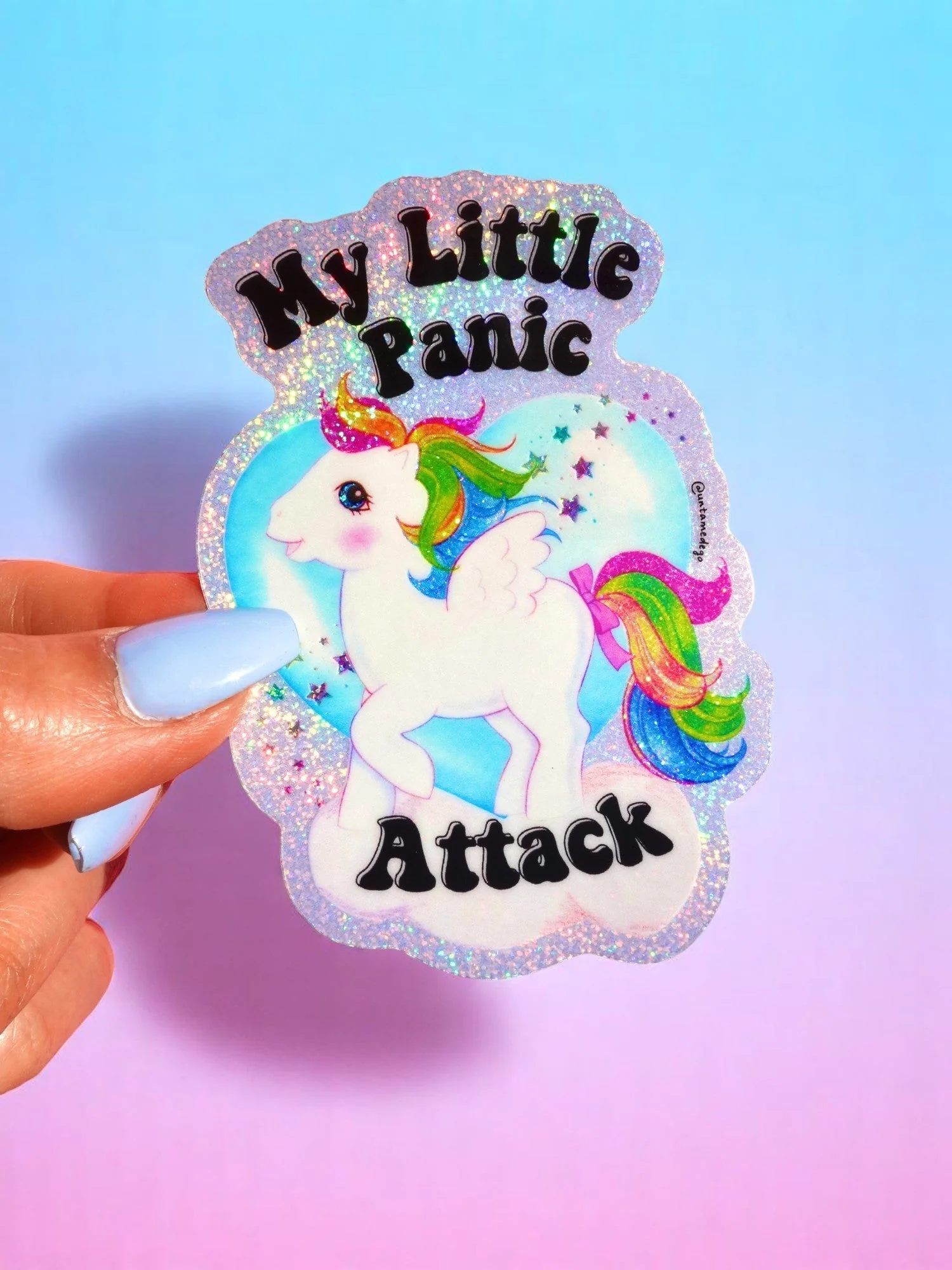 Funny Mental Health Sticker Pack –  Holographic Waterproof Vinyl Decals – Discounted Bundle of Anxiety, Therapy & Trauma Humor - Image 9