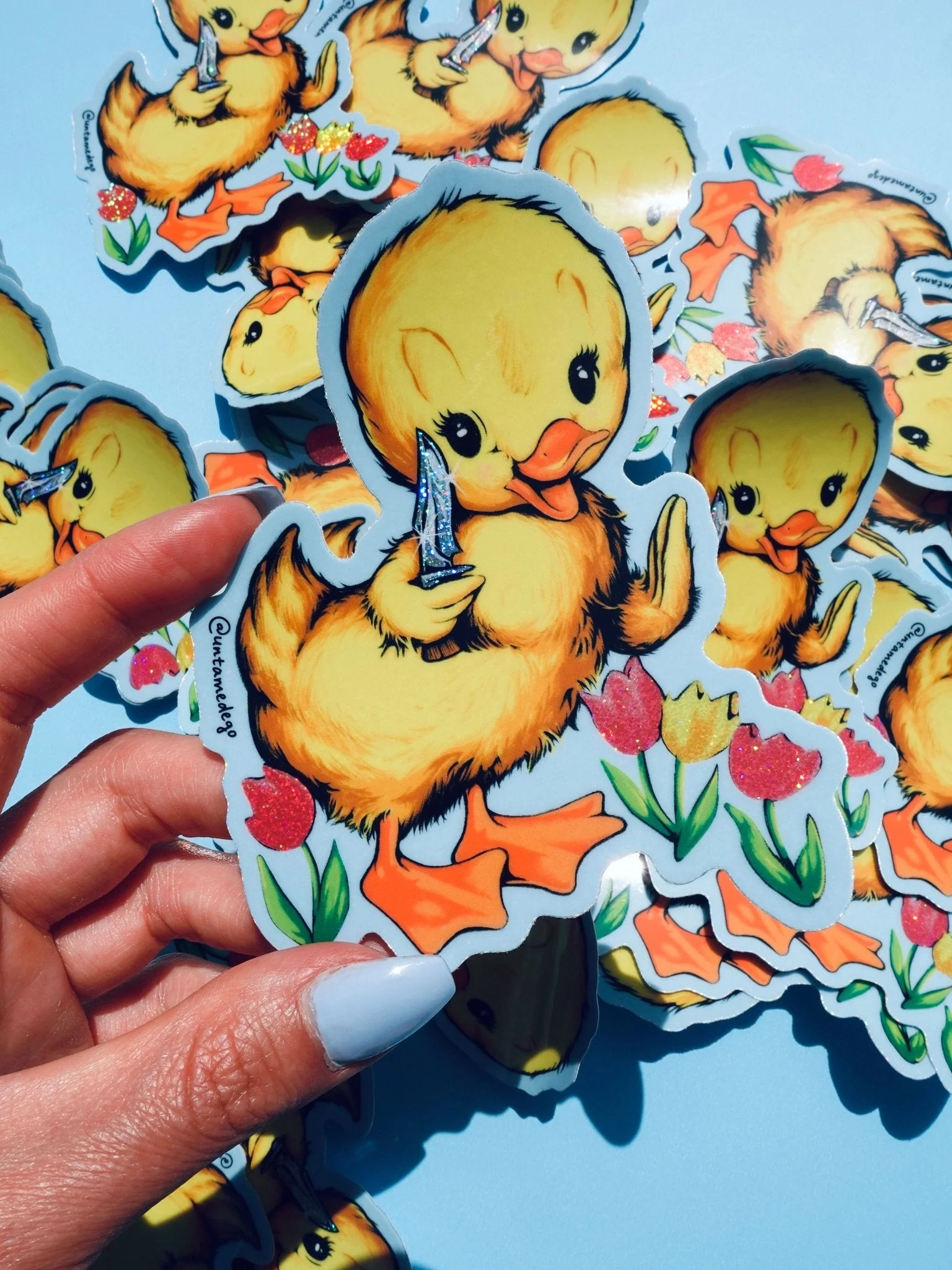 Knife Ducky Sticker - Image 2