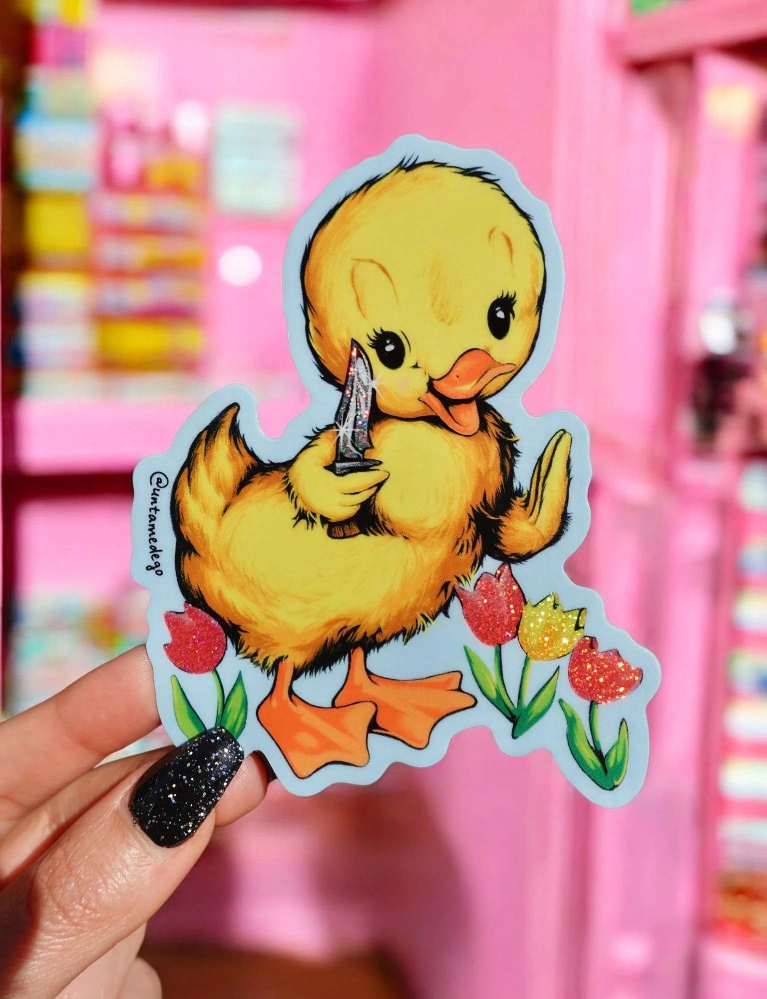 Knife Ducky Sticker - Image 3