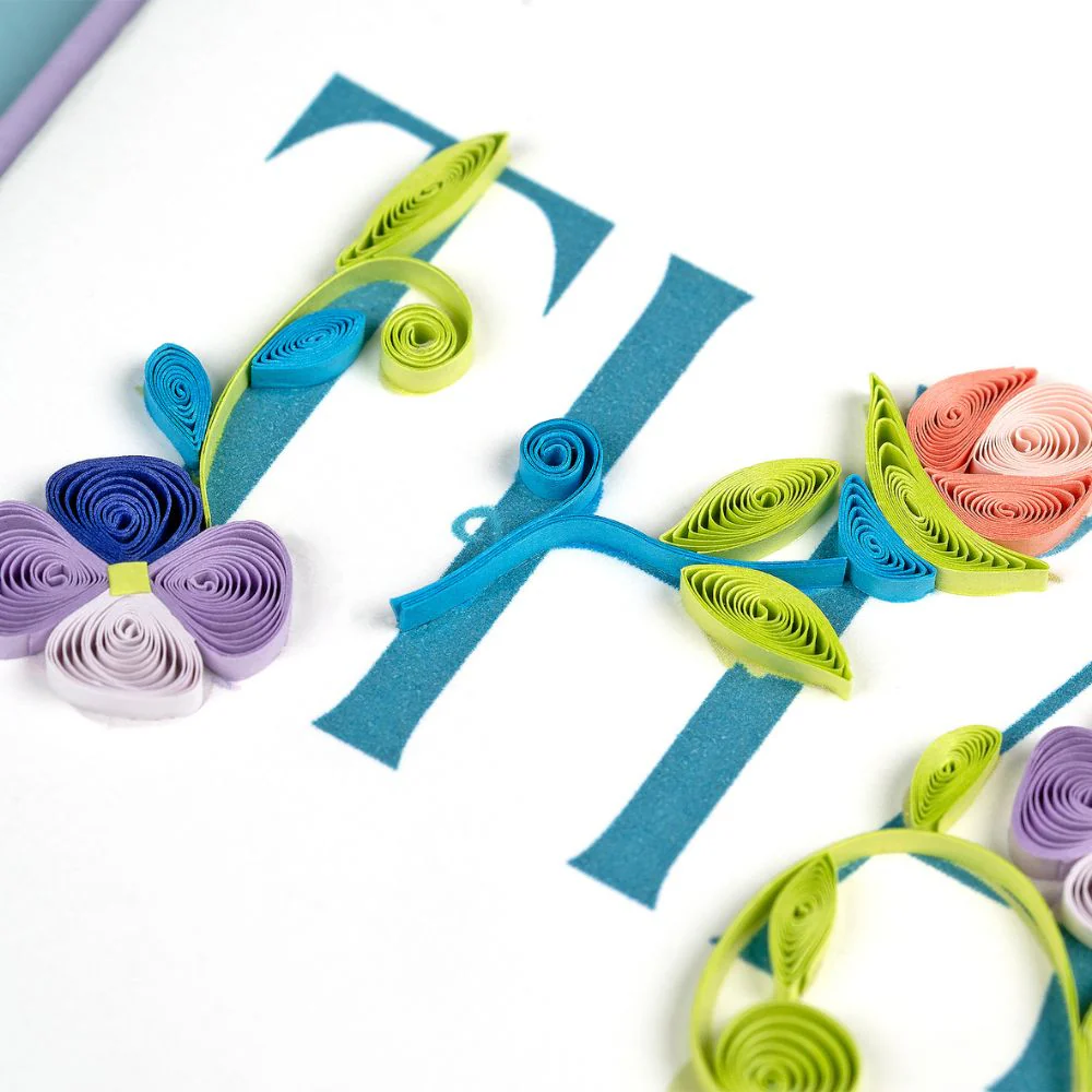 Garden THANKS Quilled Card - Image 2