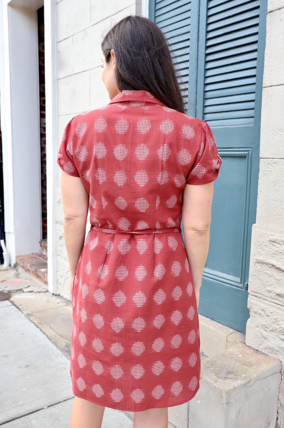 Garnet Organic Cotton Button Dress - Image 4