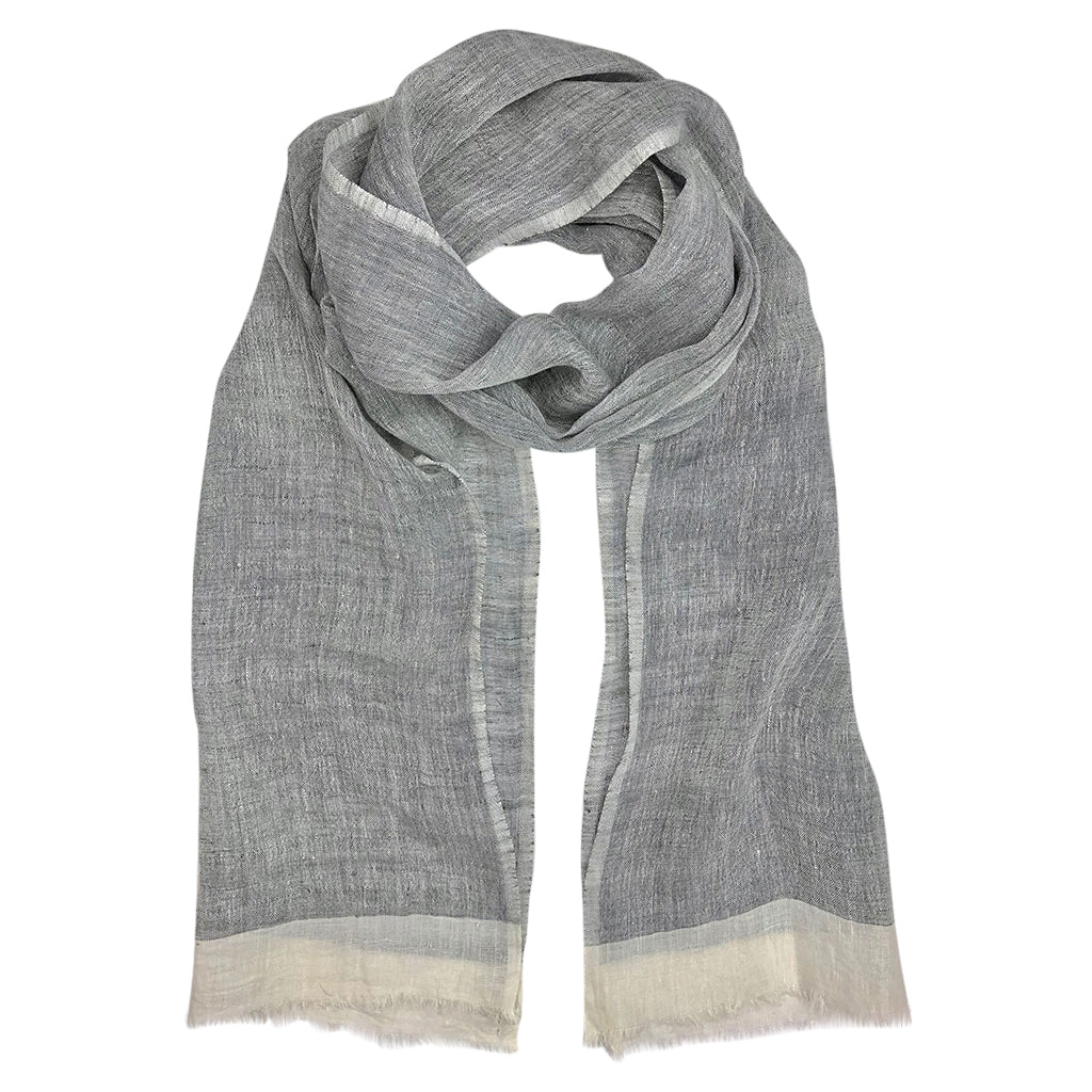 Gauze Linen Two Tone Scarf - Image 3