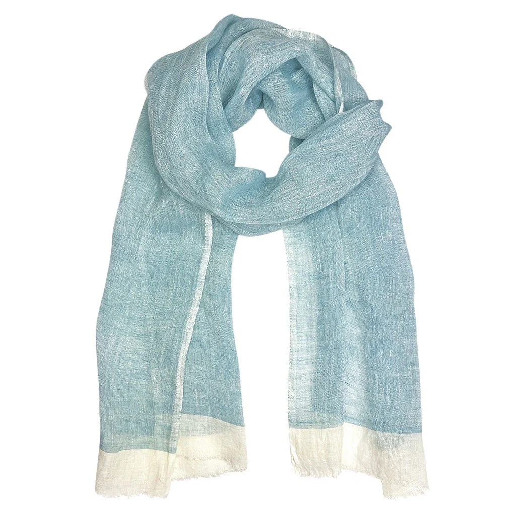 Gauze Linen Two Tone Scarf - Image 5