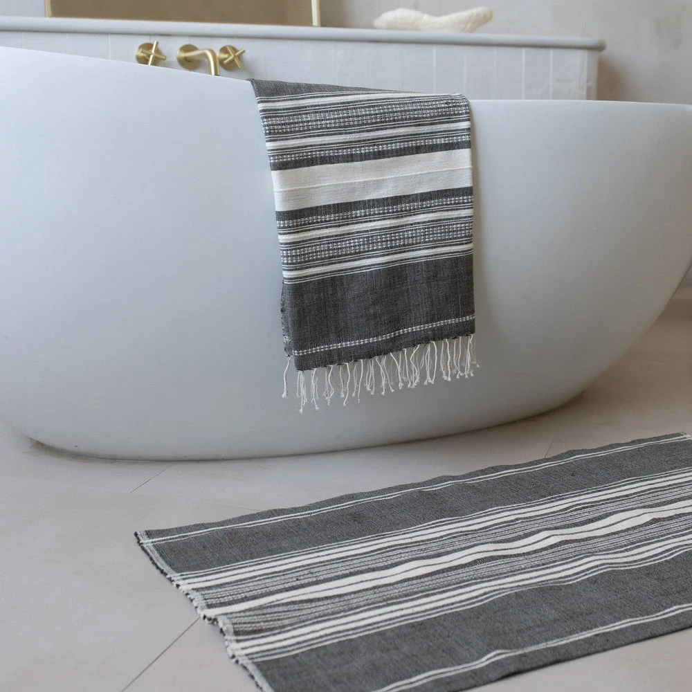 Genalé Handwoven Ethiopian Cotton Bath Mat - Image 3