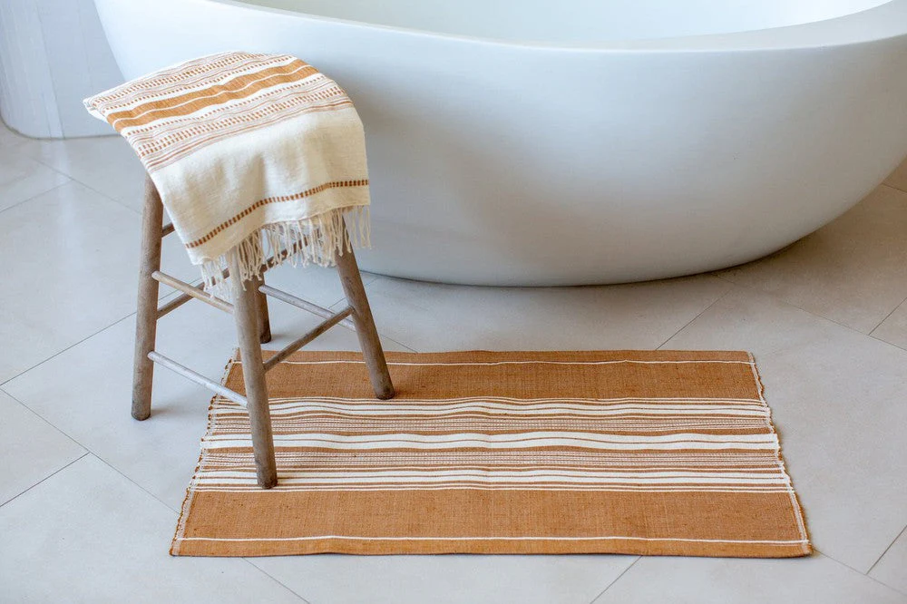 Genalé Handwoven Ethiopian Cotton Bath Mat - Image 4