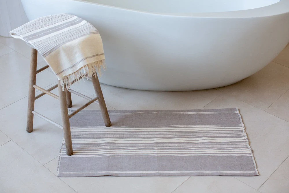 Genalé Handwoven Ethiopian Cotton Bath Mat - Image 6