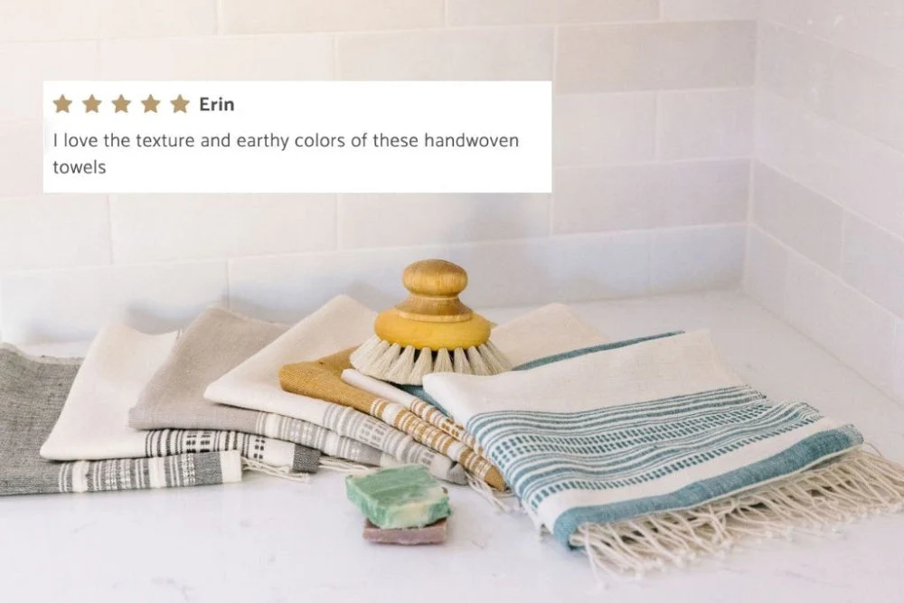 Genalé Handwoven Ethiopian Cotton Hand Towel - Image 3