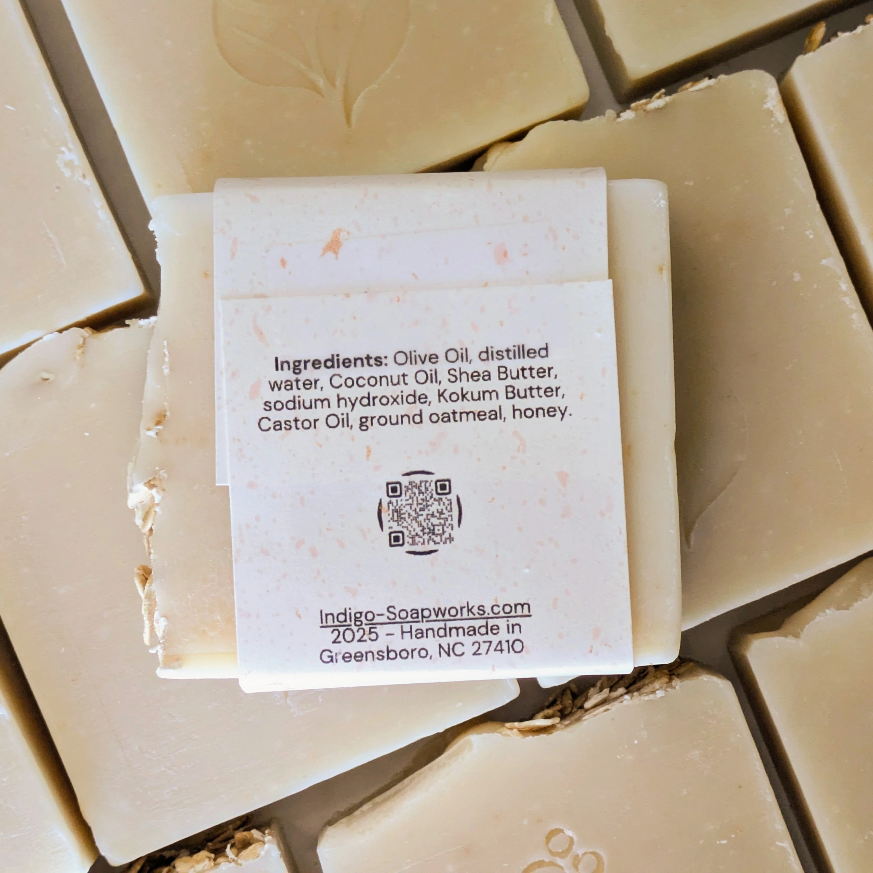 Gentle Oatmeal & Honey Bar Soap - Image 2