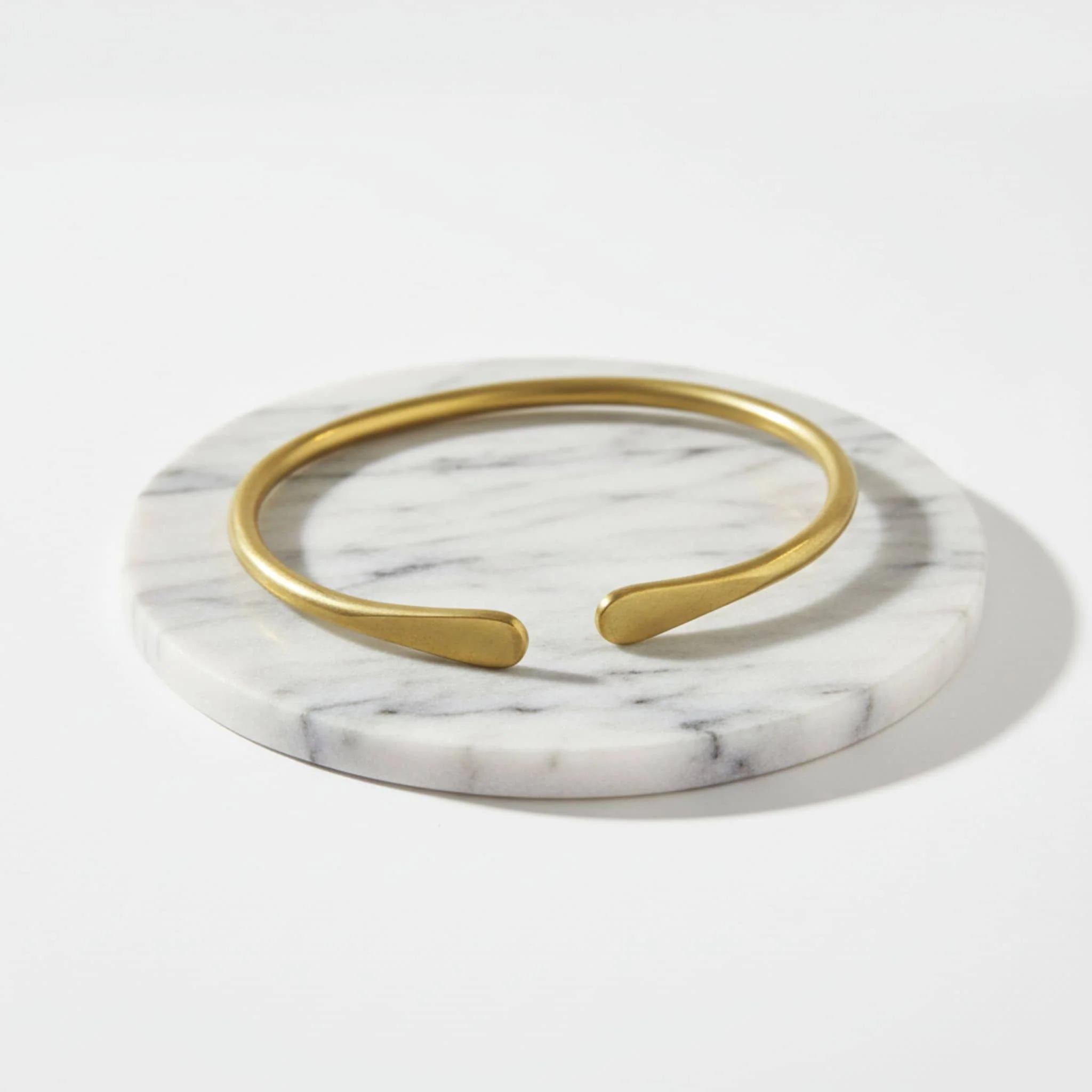 Gentle Open Brass Cuff Bracelet | Lia - Image 3