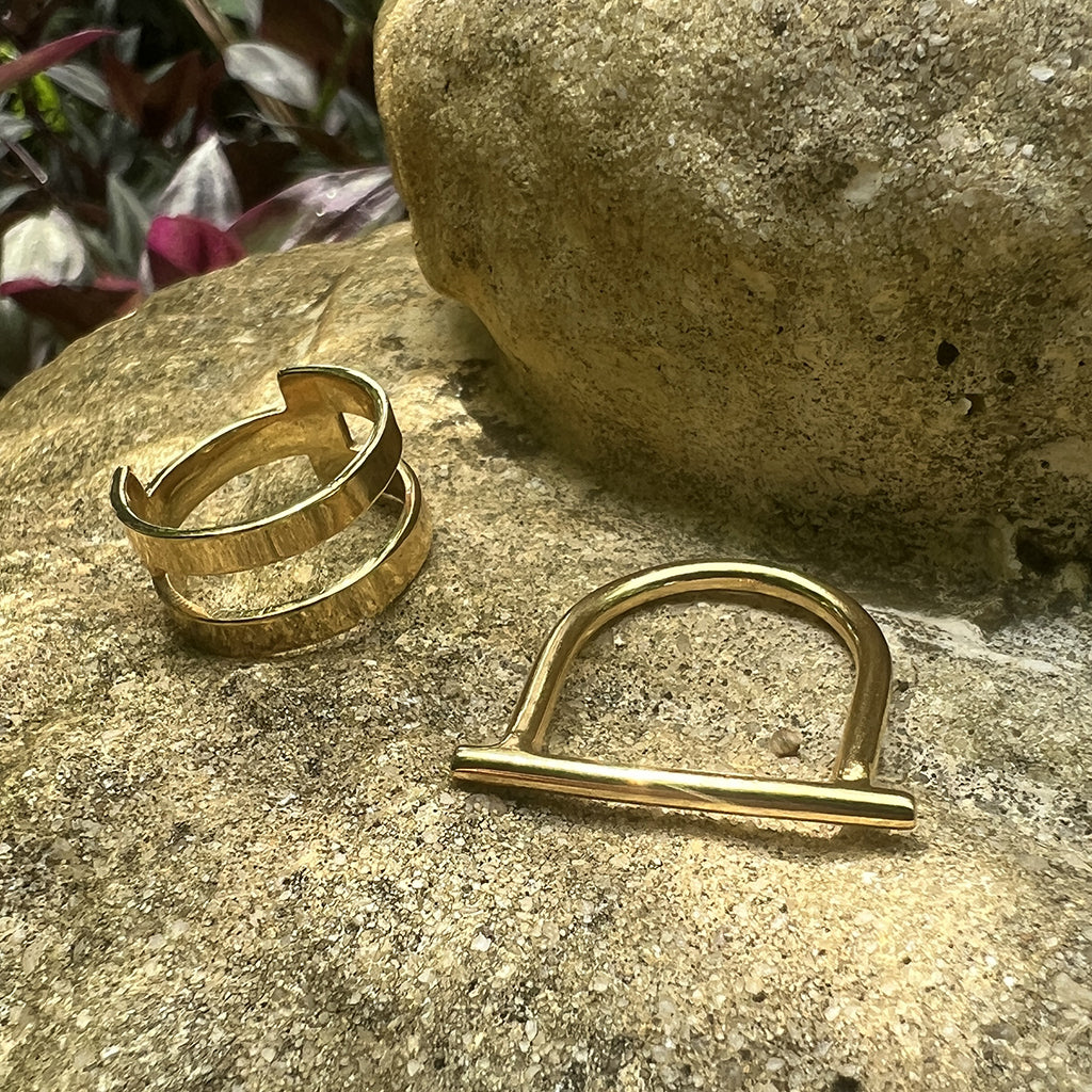 Geo Stripe Bombshell Ring - Image 7