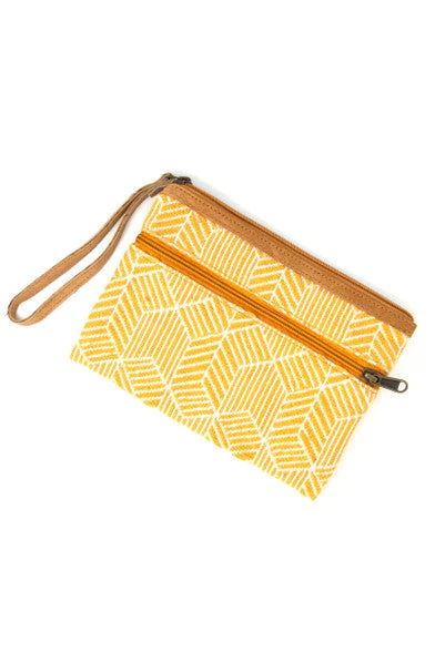 Geometric Goldenrod Clutch Bag - Image 2