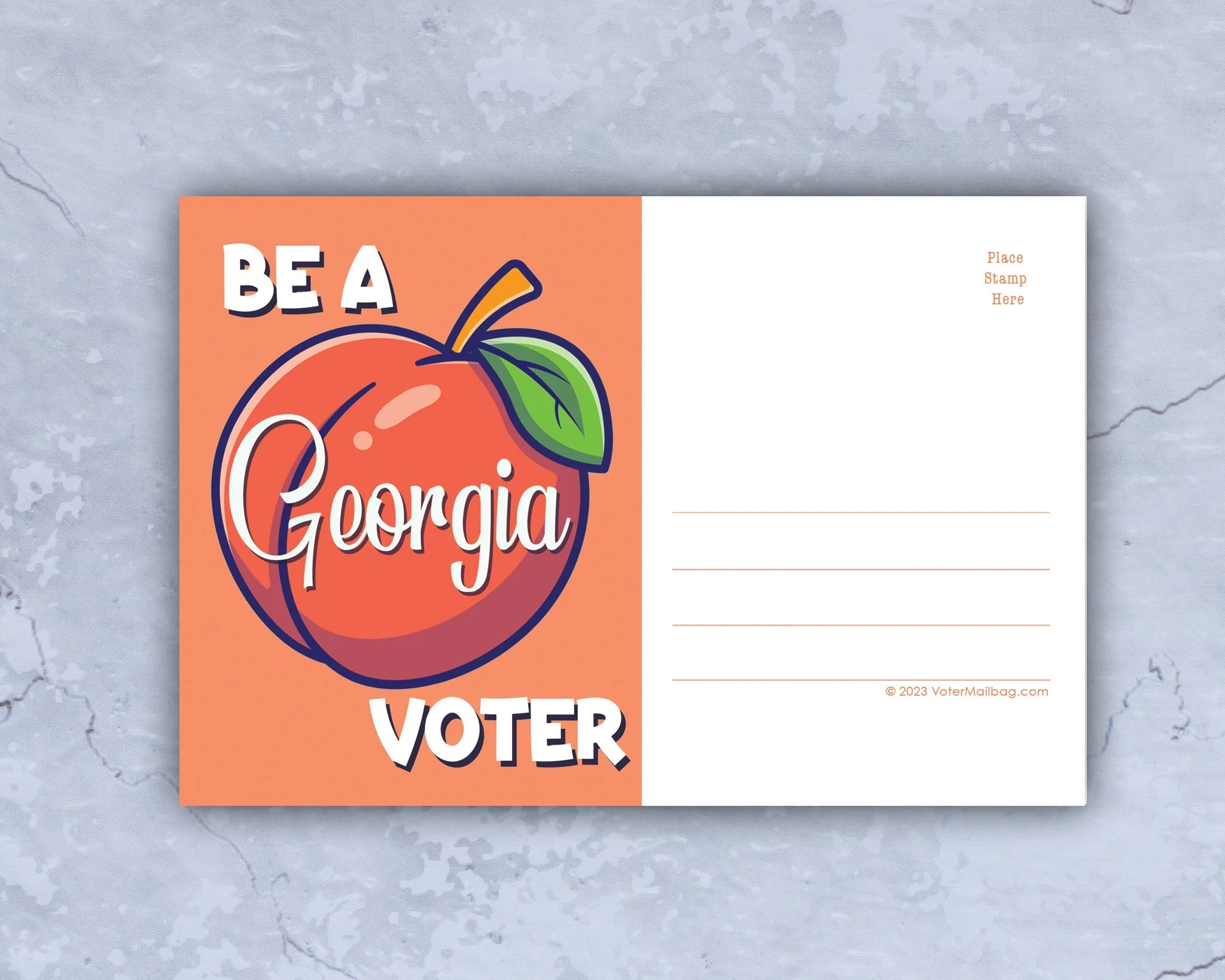 Georgia Voter Postcards - Blank 4x6 Voter Postcards - Image 2