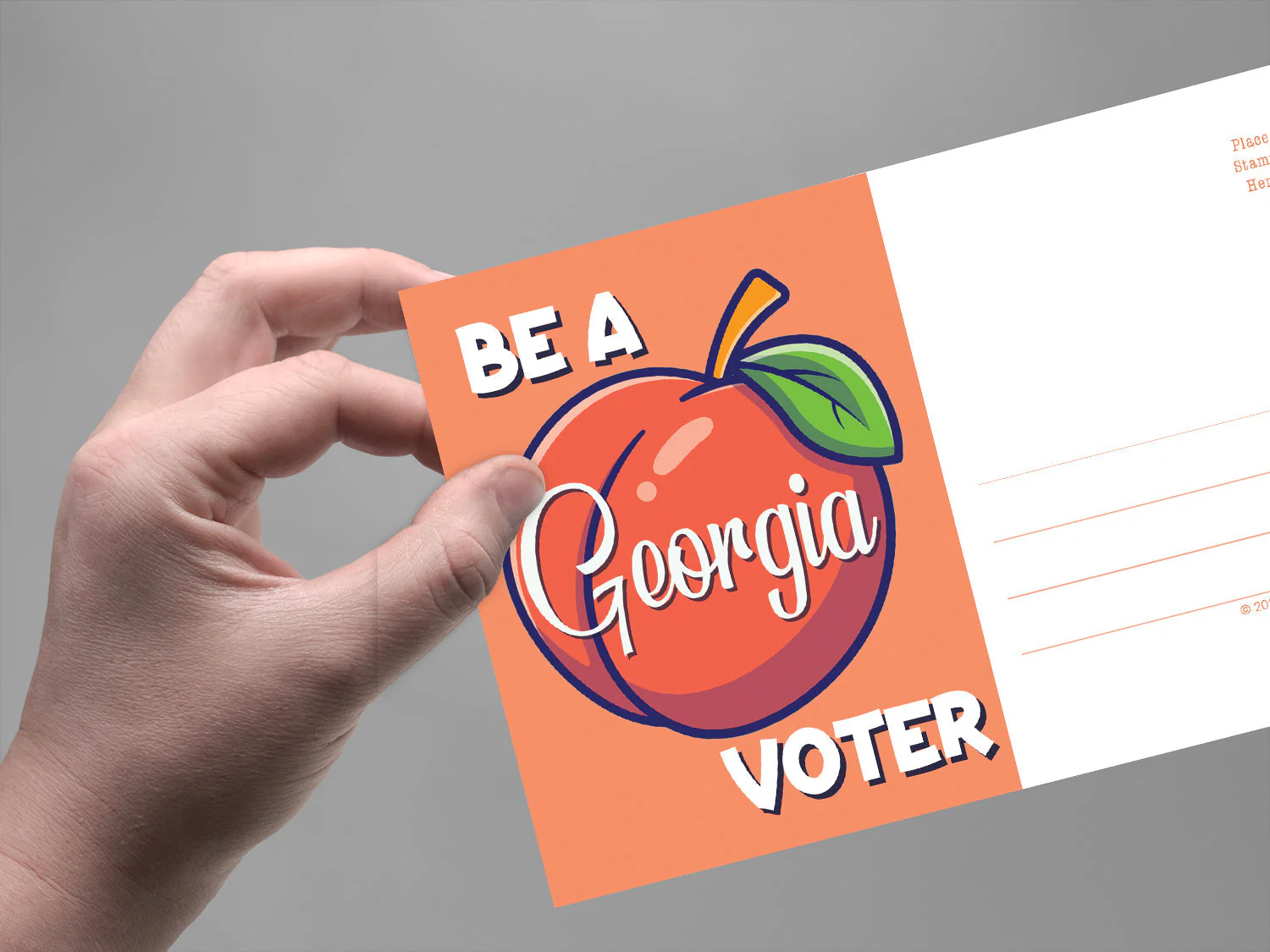 Georgia Voter Postcards - Blank 4x6 Voter Postcards - Image 3