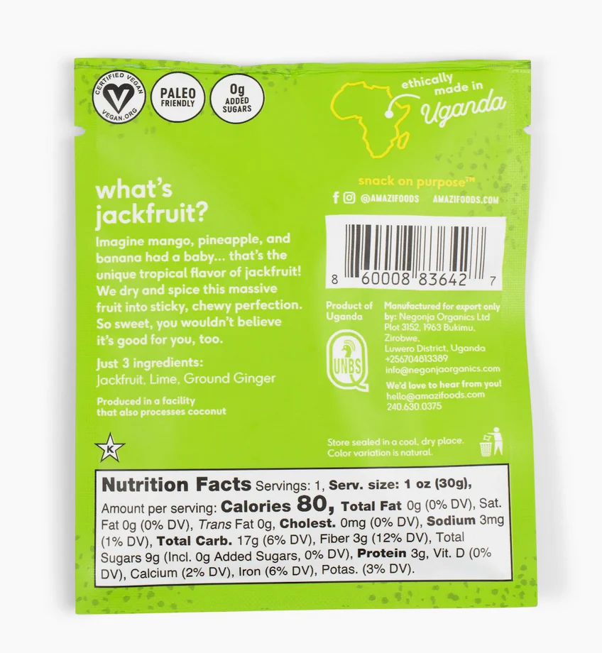 Ginger Lime Jackfruit (Minis!) - 12 pack - Image 2