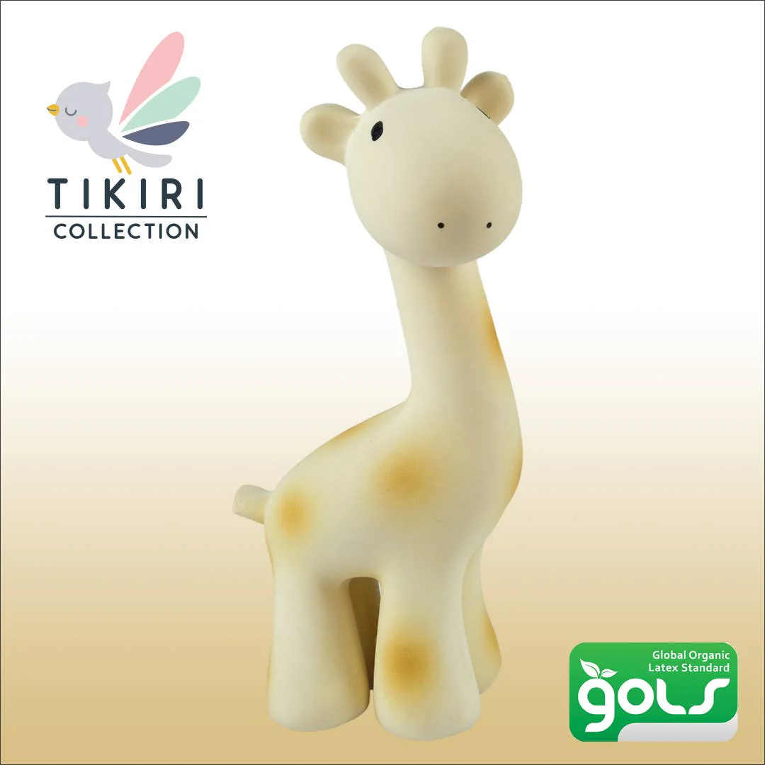 Giraffe Natural Organic Rubber Teether, Rattle & Bath Toy - Image 5