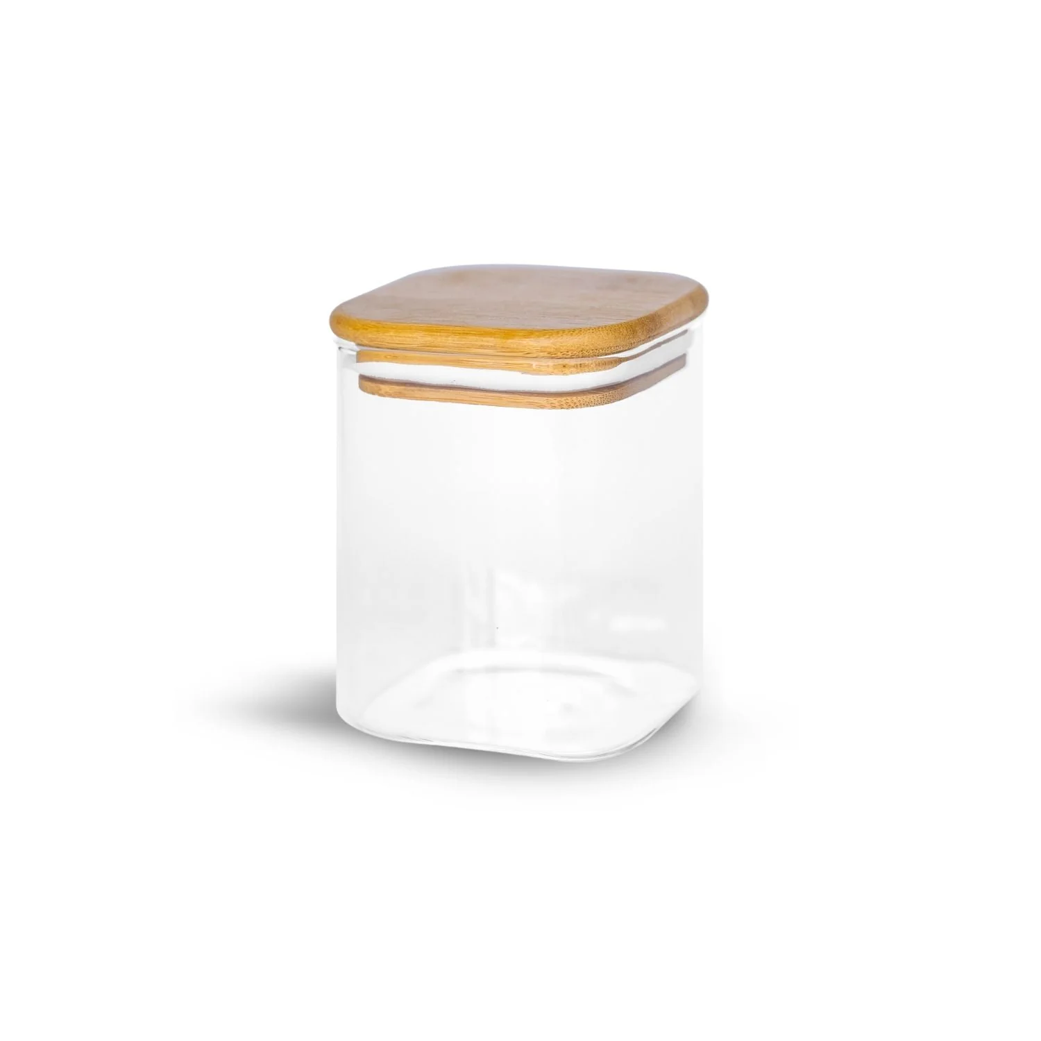 Glass Pigment Storage Jars with Bamboo Lid - Image 4