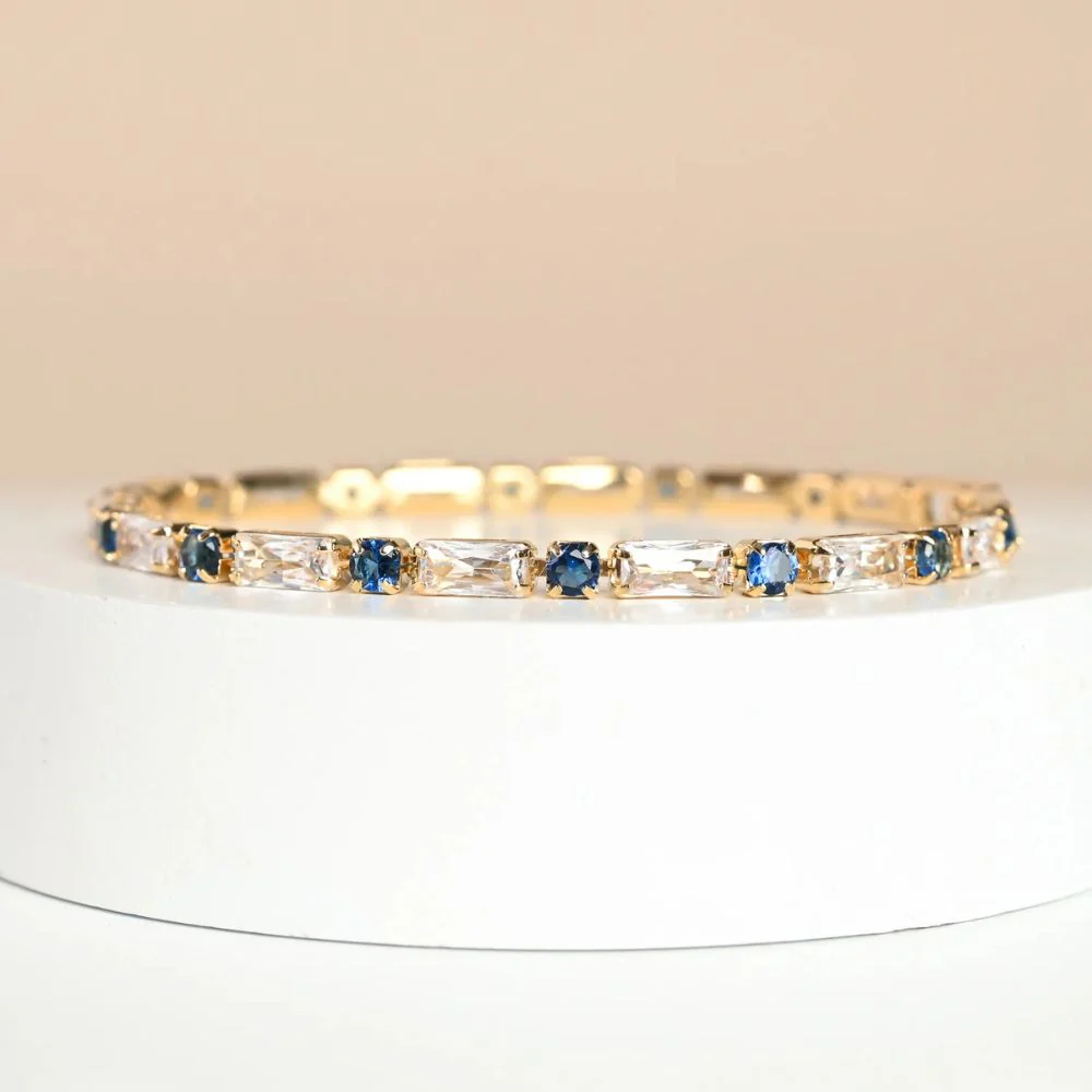 Glimmer Something Blue Tennis Bracelet - Image 4