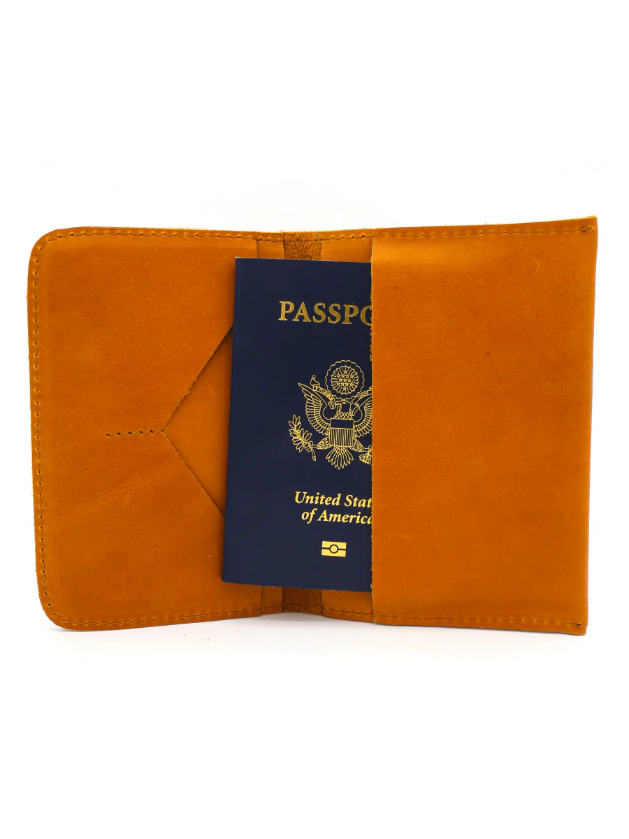 Globetrotter Leather Passport Case - Image 2