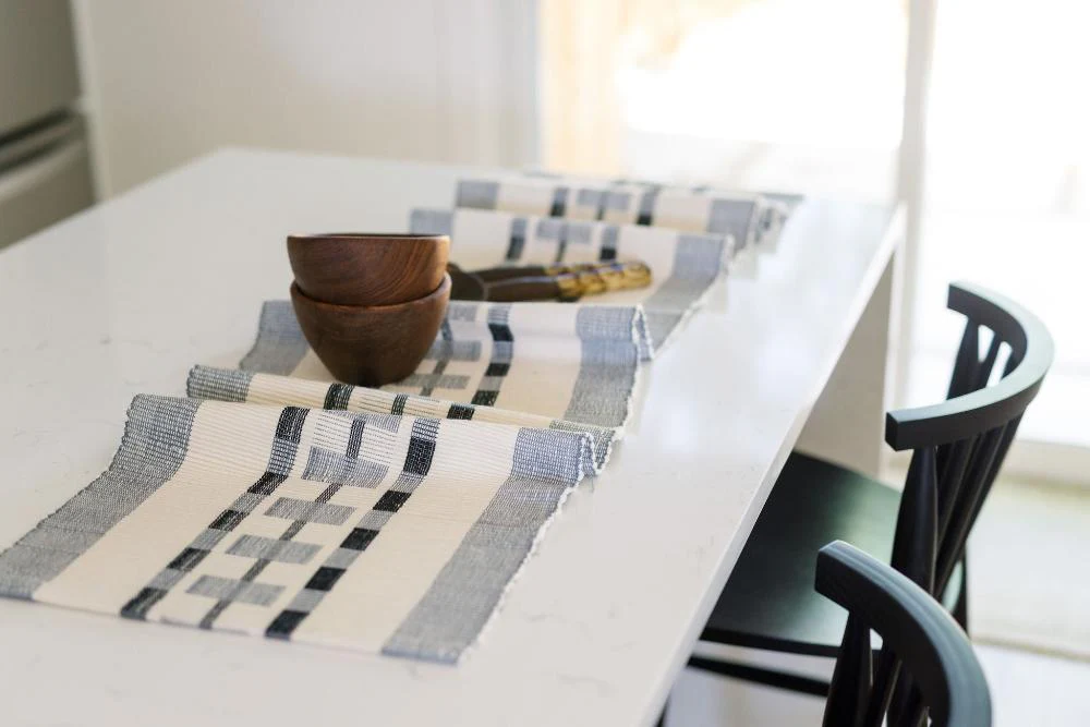 Gonder Handwoven Ethiopian Cotton Table Runner - Image 5