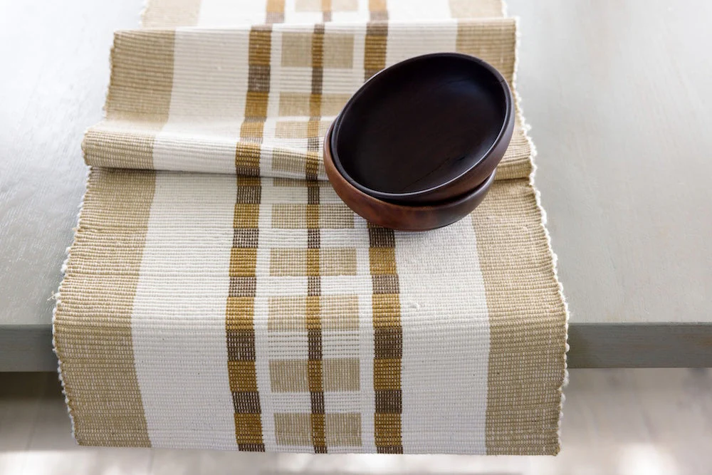 Gonder Handwoven Ethiopian Cotton Table Runner - Image 6