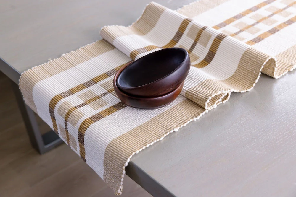 Gonder Handwoven Ethiopian Cotton Table Runner - Image 8
