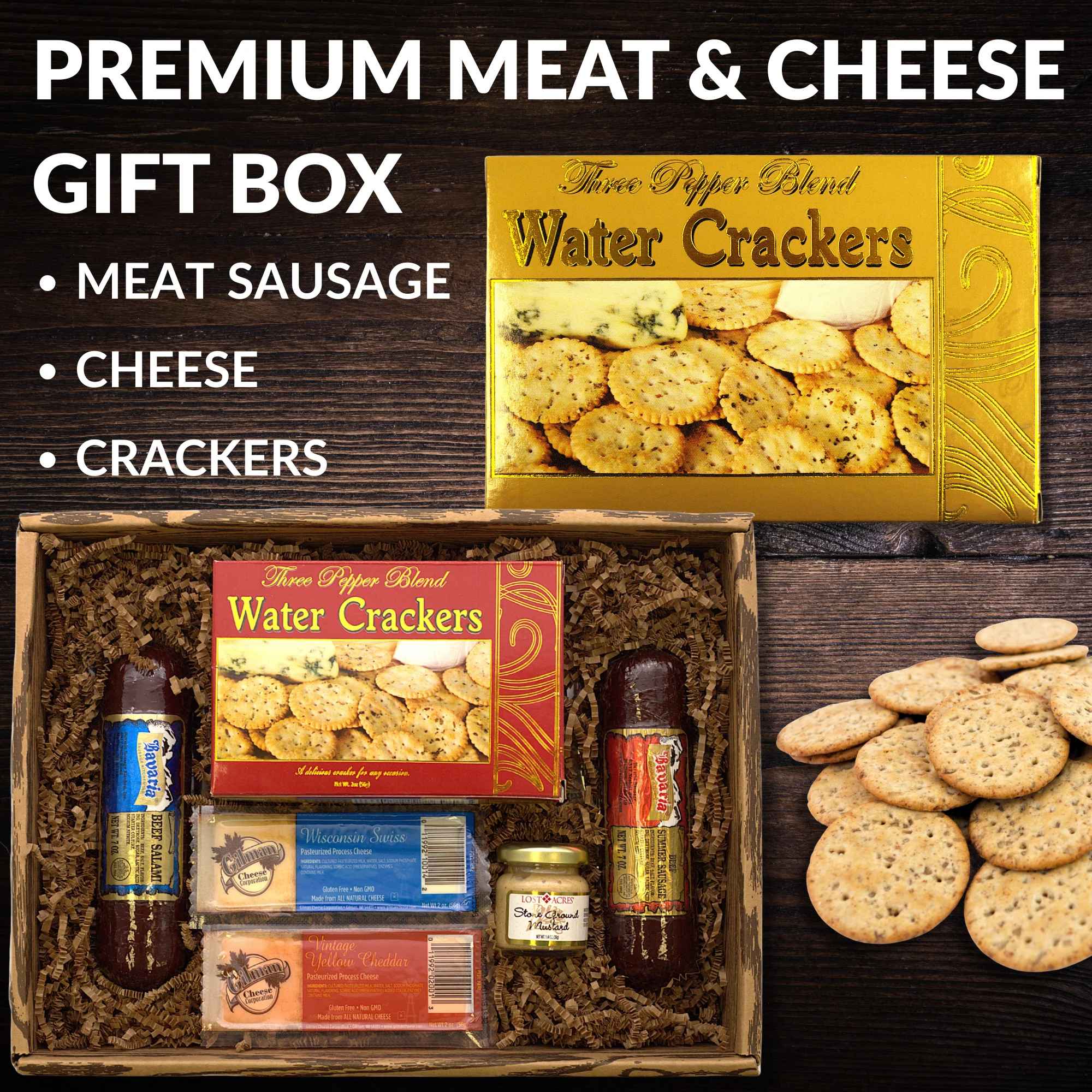 Gourmet Sausage & Cheese Gift Basket - Image 2