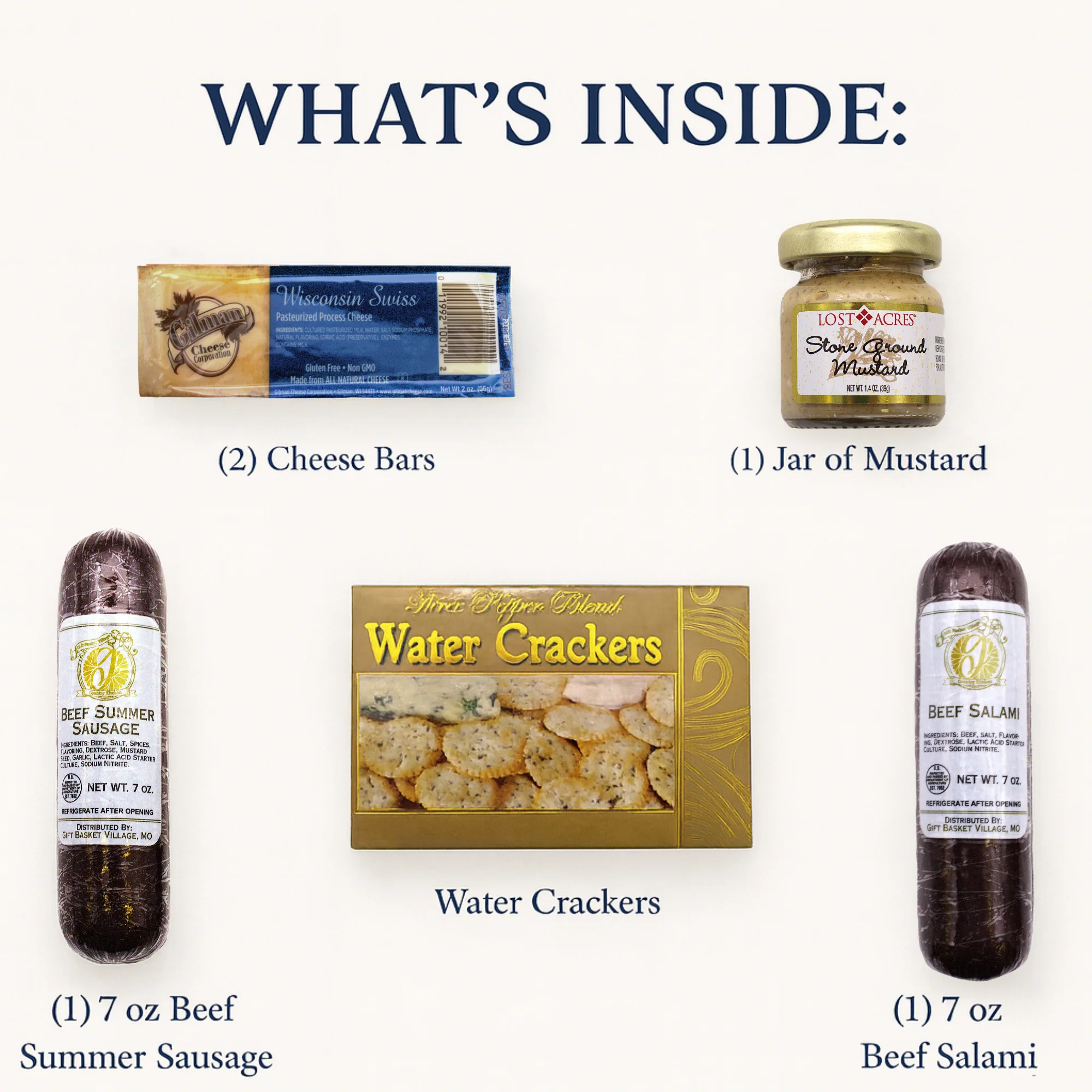 Gourmet Sausage & Cheese Gift Basket - Image 5