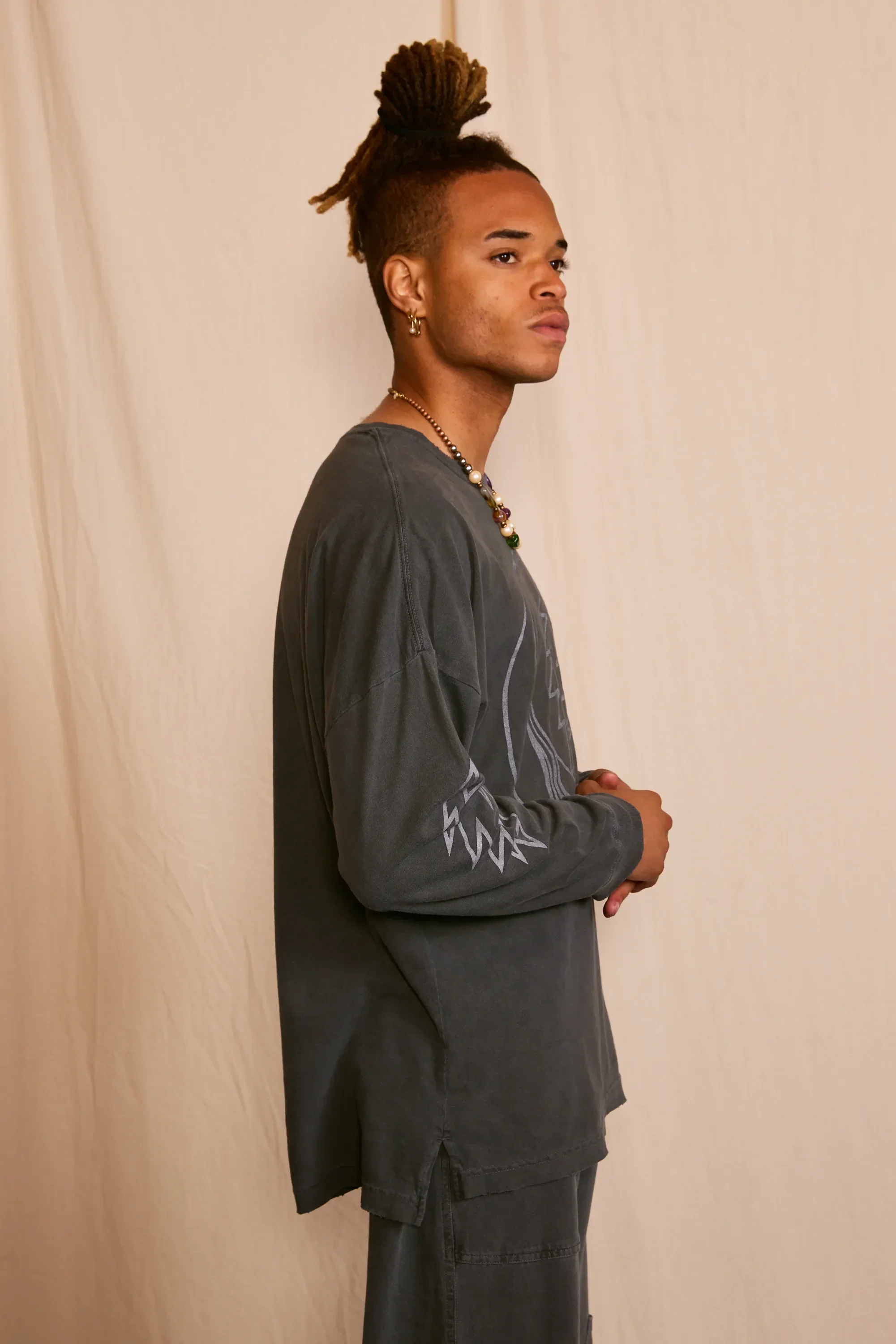 Grateful Dead Outliner Men's Long Sleeve - Image 5