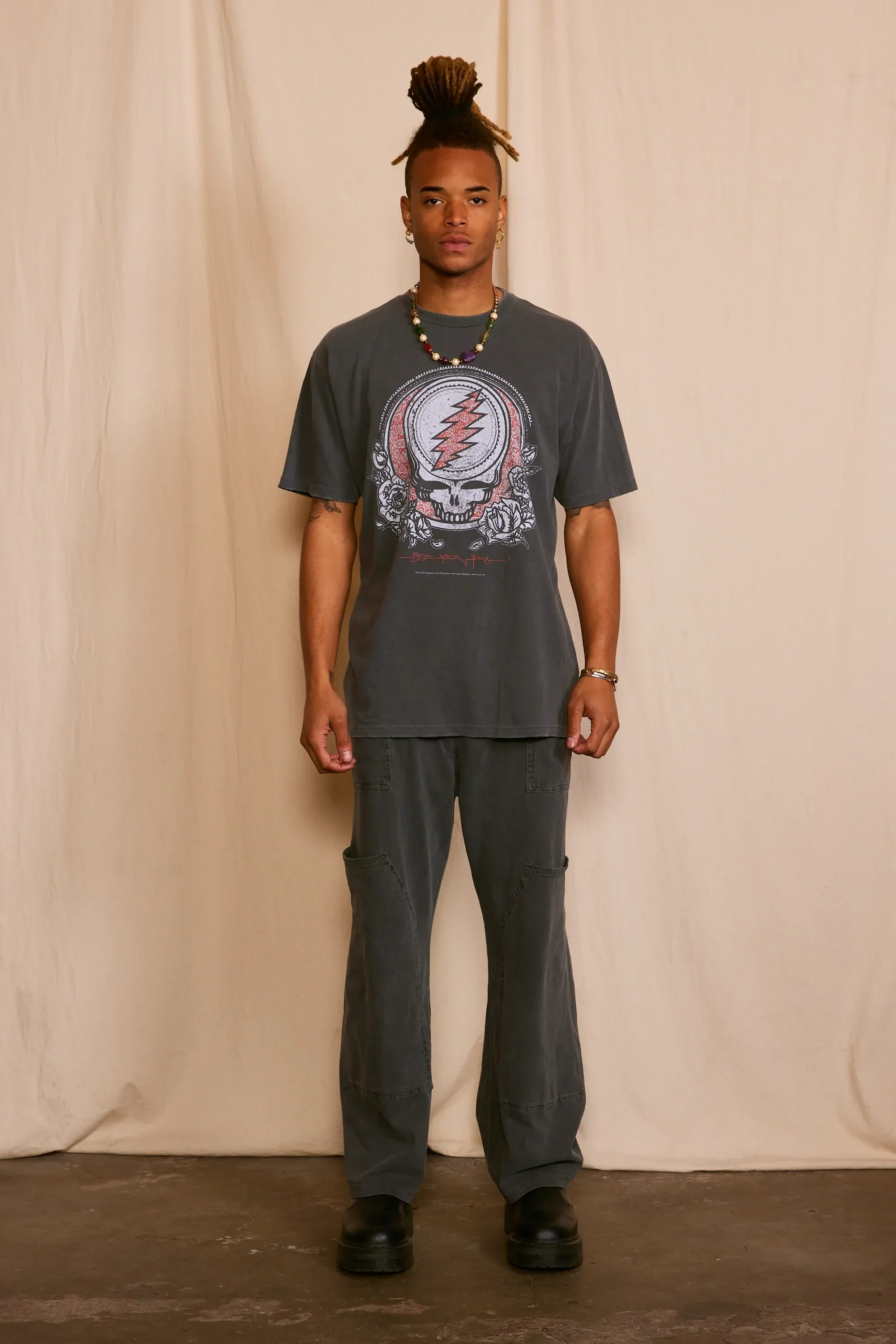 Grateful Dead Steal Your Face Men's Tee - Image 4