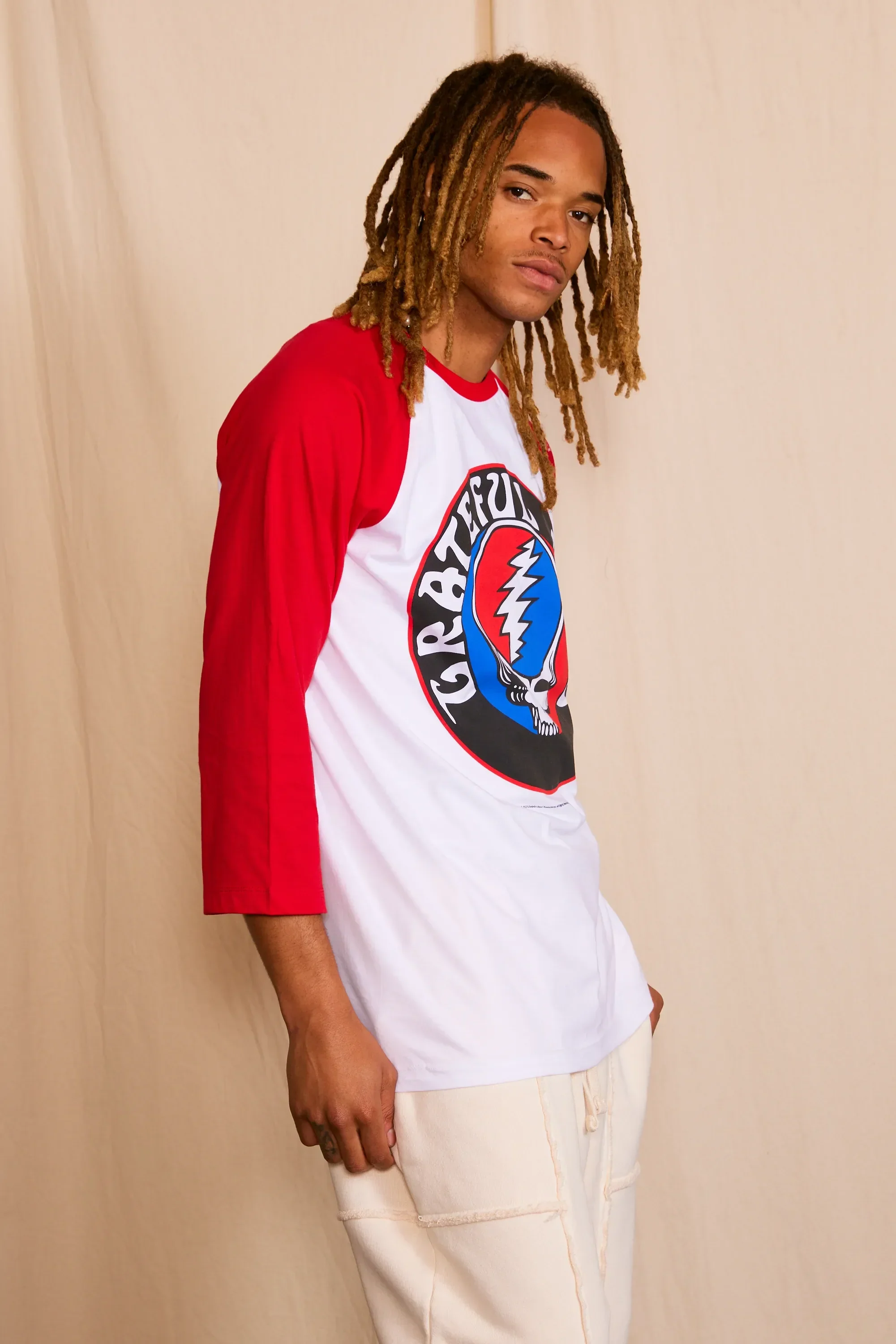Grateful Dead Stealie Baseball Men's Tee - Image 3