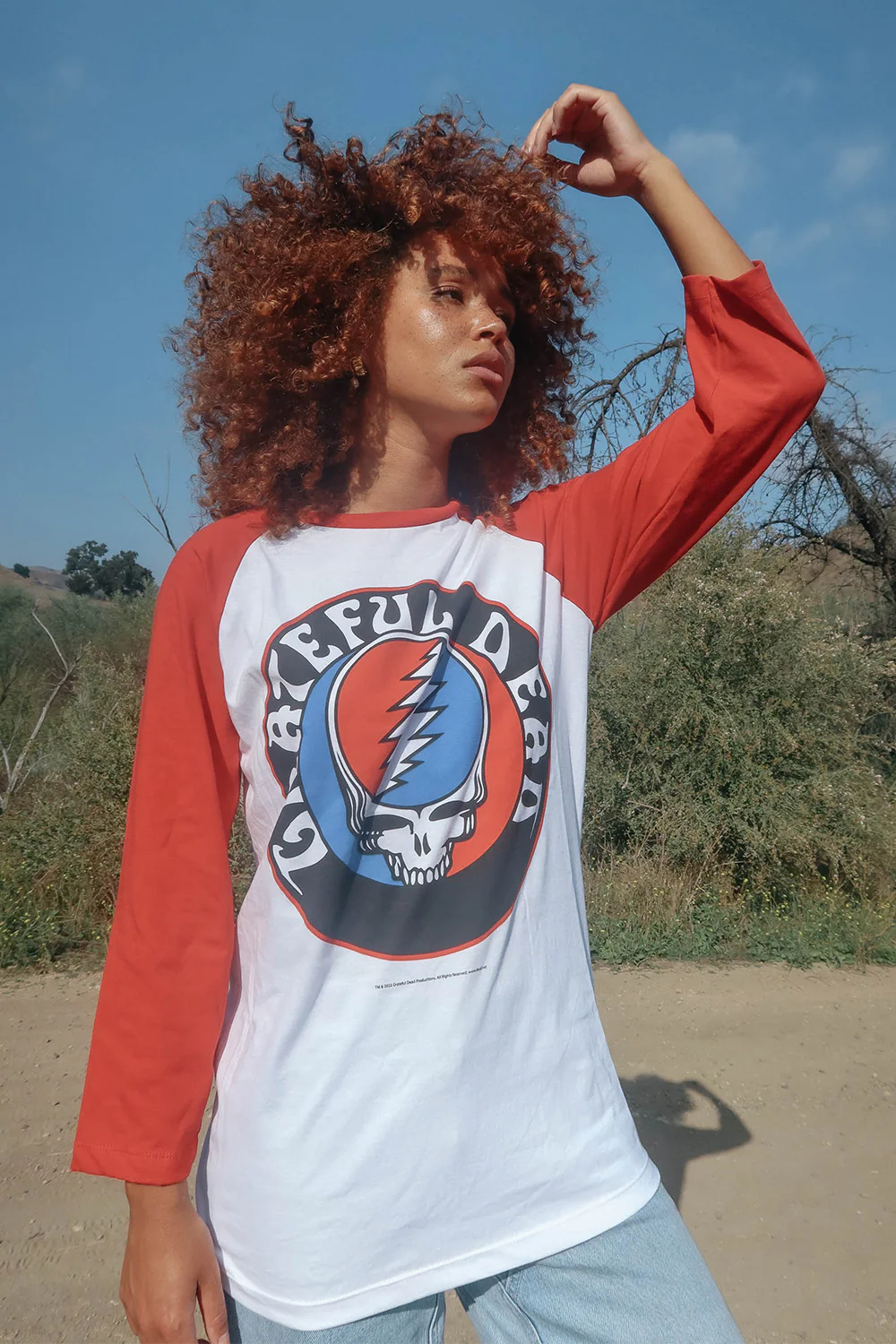 Grateful Dead Stealie Baseball Tee - Image 2