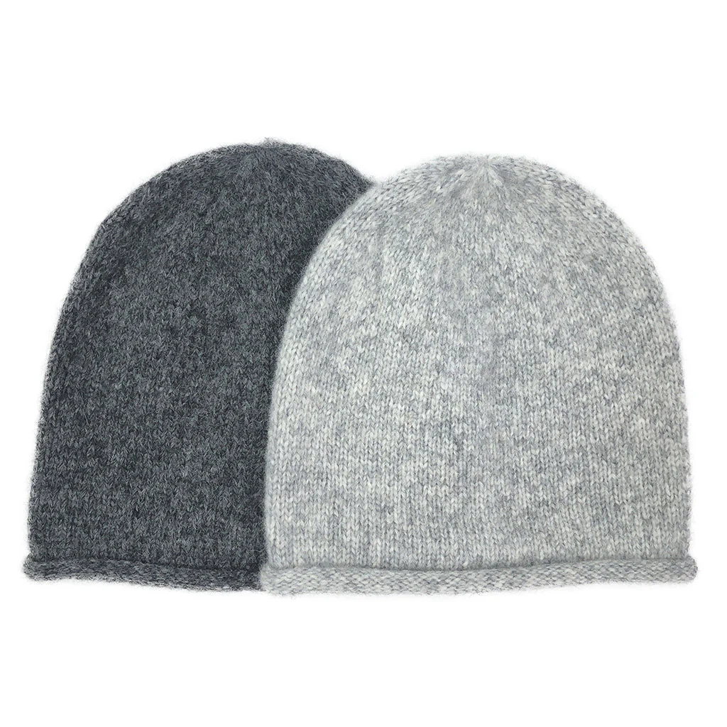 Gray Essential Knit Alpaca Beanie - Image 7