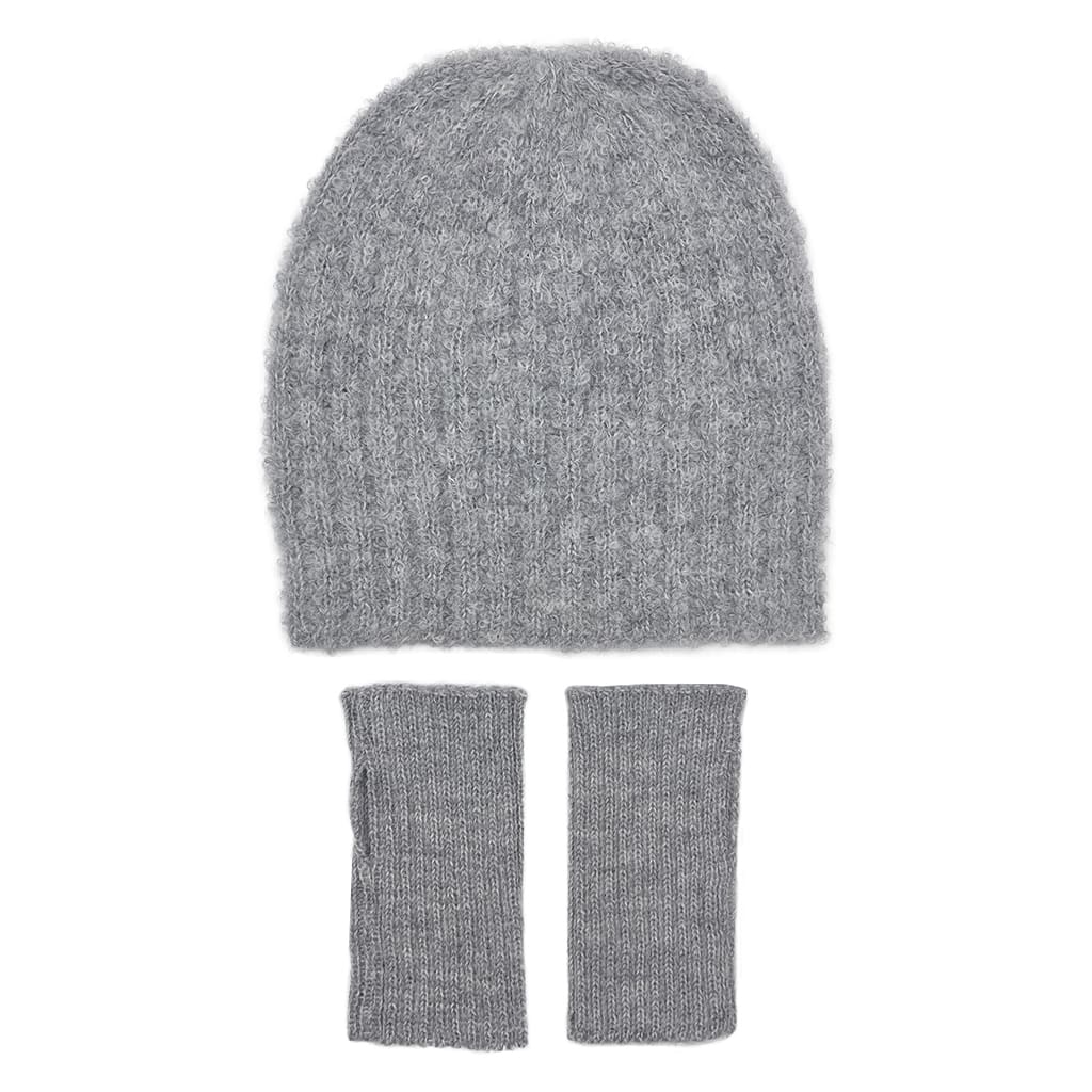 Gray Minimalist Alpaca Gloves - Image 4