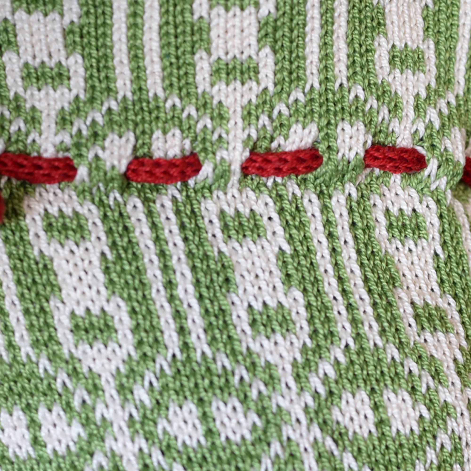 Green Patterned Stocking - Image 4
