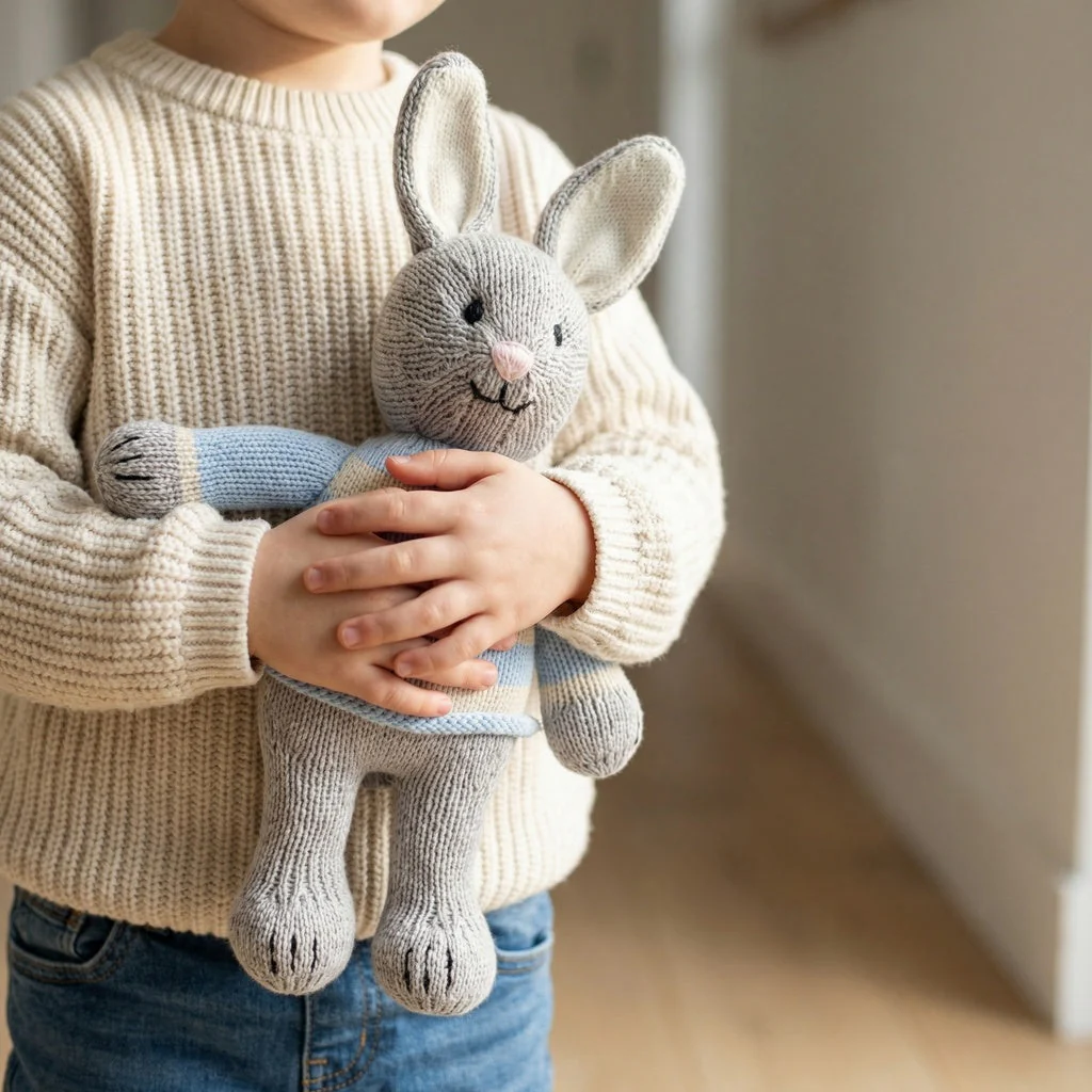 Grey Bunny in Sweater - Image 2