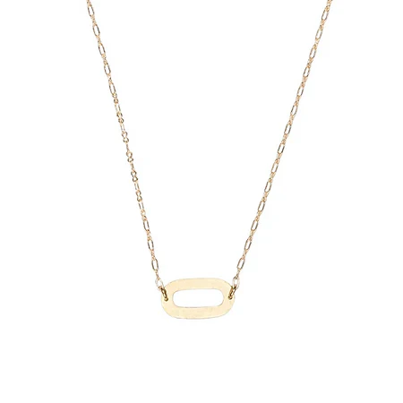 Hammered Circle Necklace