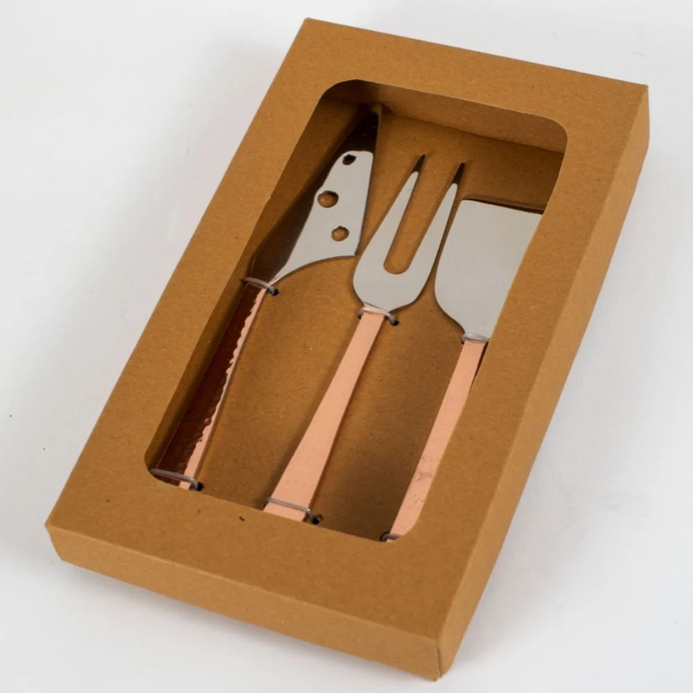 Hammered Handle Cheese Servers Set - Image 3