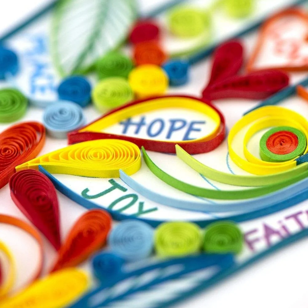 Hamsa Hand Quilled Greeting Card - Image 3