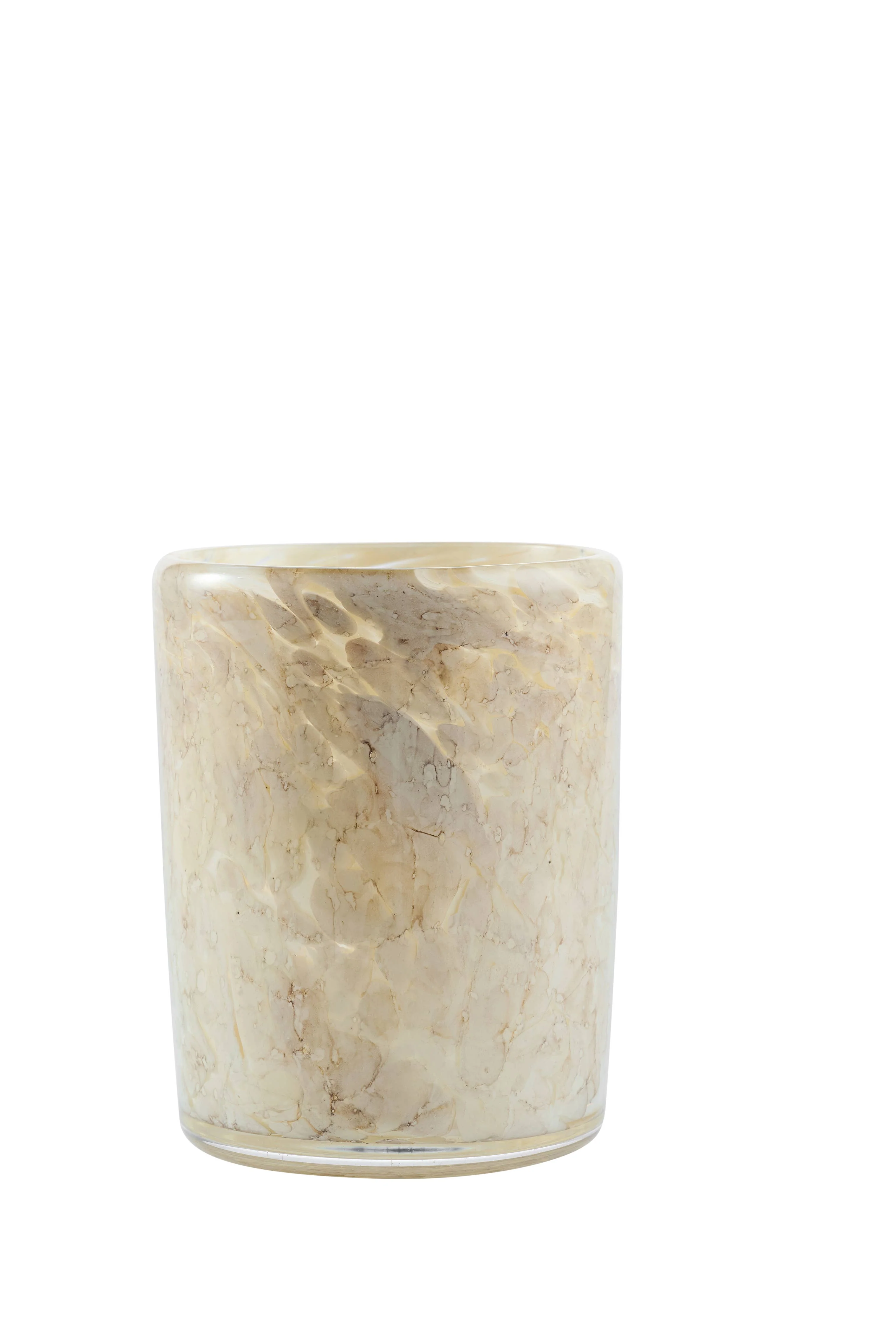 Hand Blown Glass Tumbler: Brown Marble - Image 12