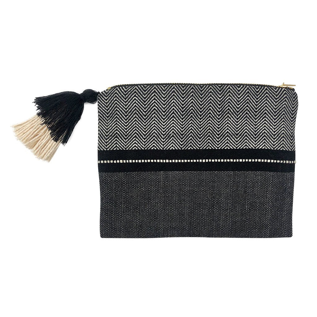 Handloom Stripe Cosmetic Bag - Image 2