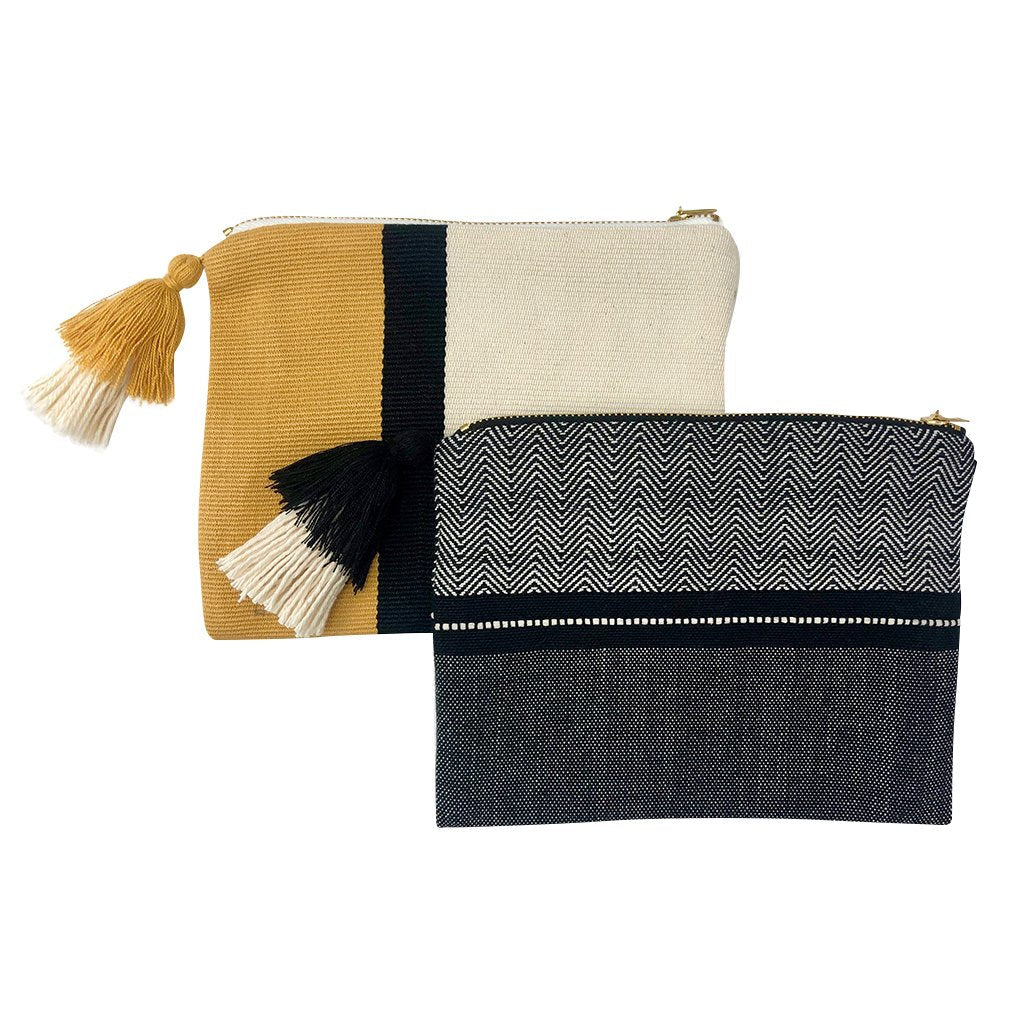 Handloom Stripe Cosmetic Bag - Image 3
