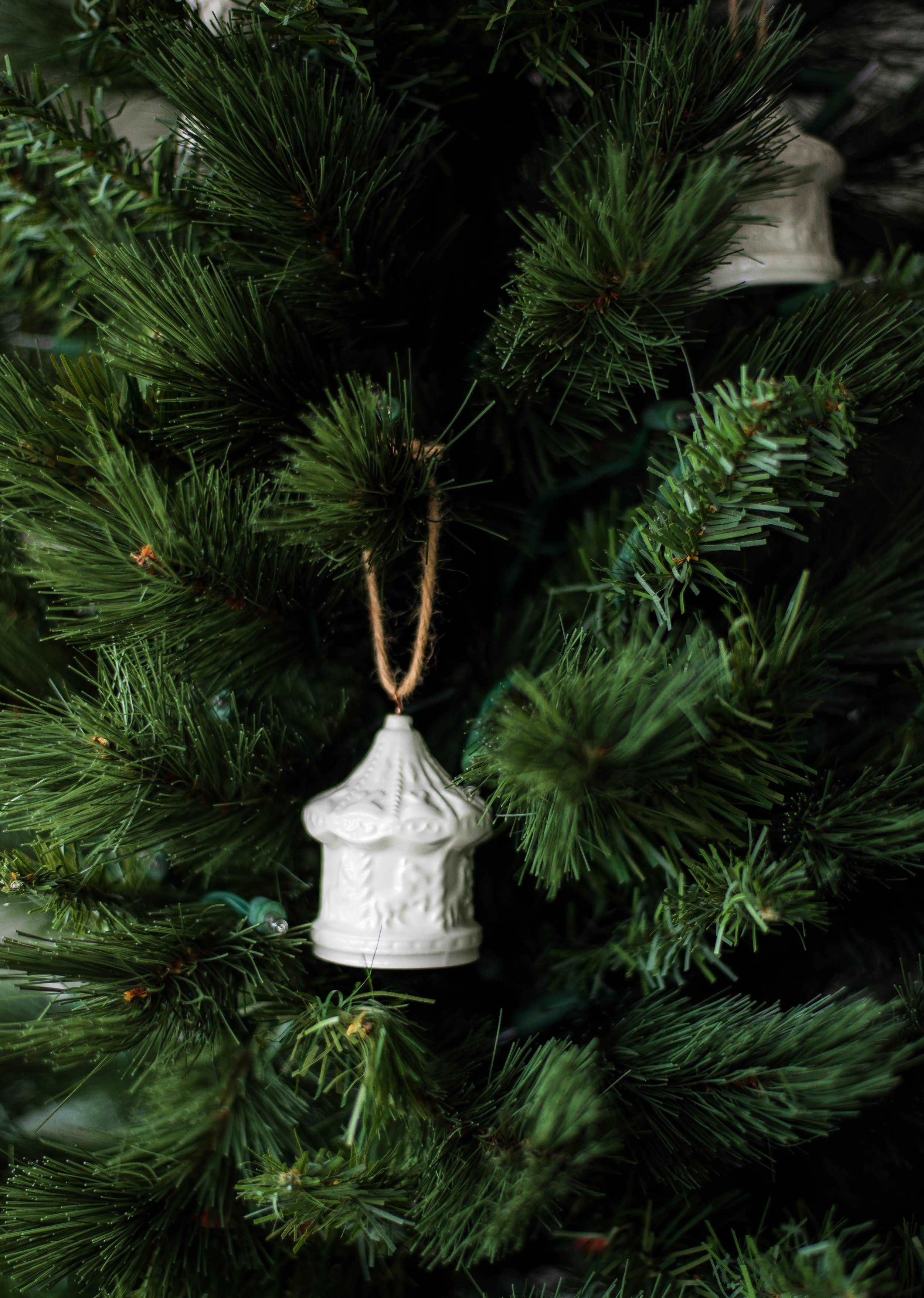 Handmade Porcelain Christmas Ornaments: Hot Air Ballon - Image 8