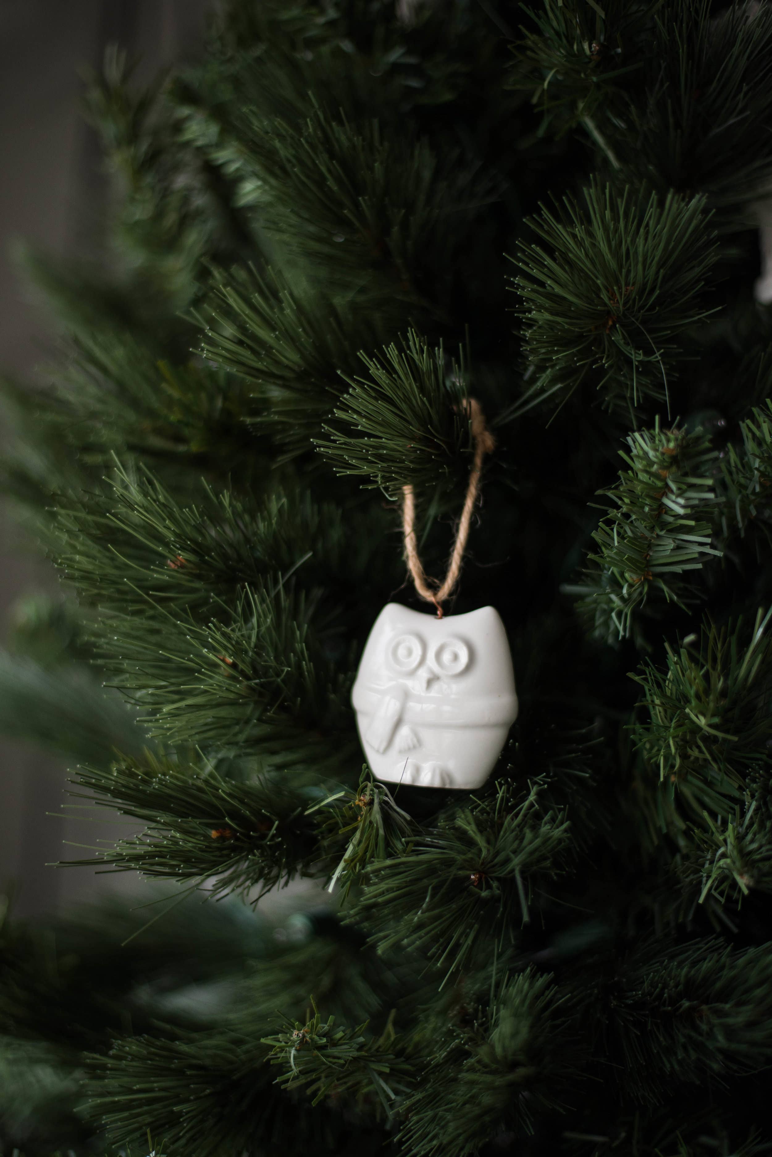 Handmade Porcelain Christmas Ornaments: Santa hat - Image 4