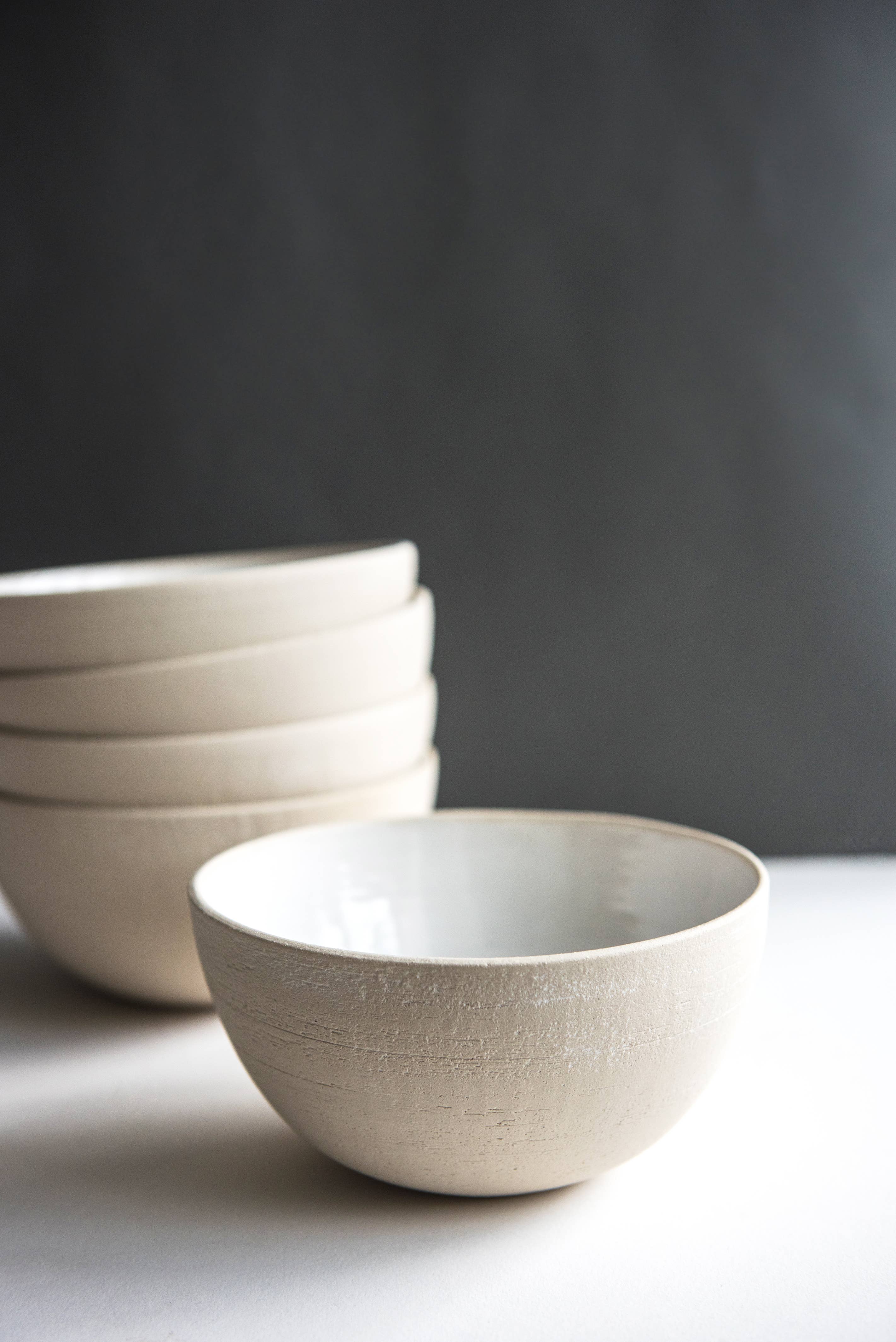 Handmade Ukrainian Matte Stoneware Bowls - Image 3