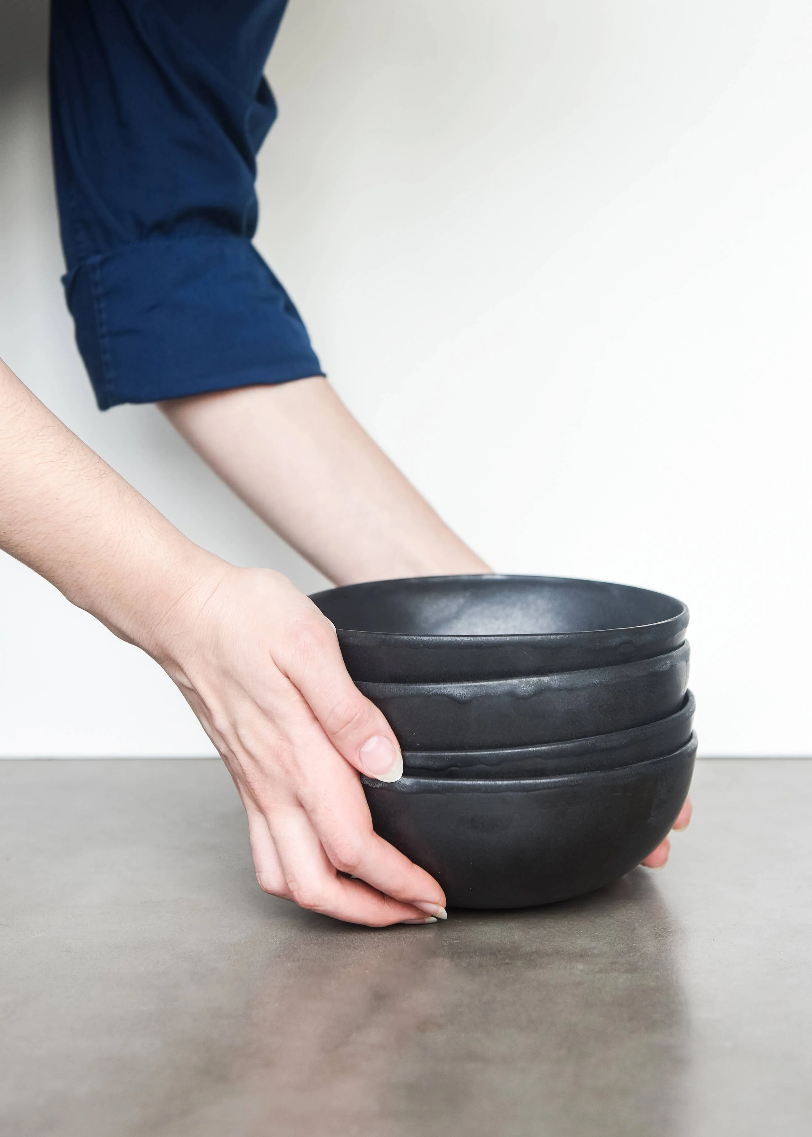 Handmade Ukrainian Matte Stoneware Bowls - Image 5