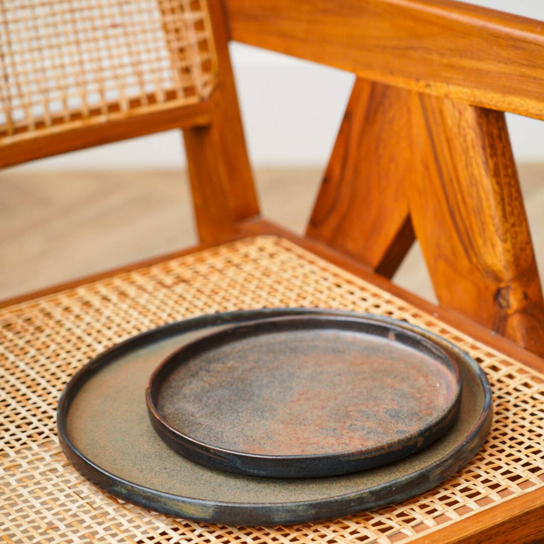 Handmade Ukrainian Stoneware Dinner Plates - Image 3