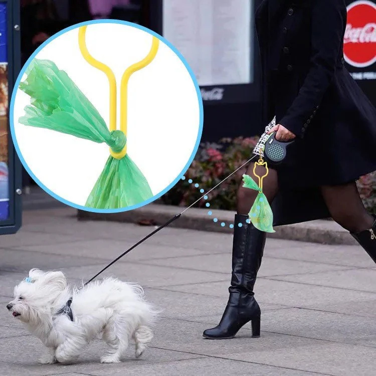 Hands free poop holder/waste bag holder dog head shape - Image 2