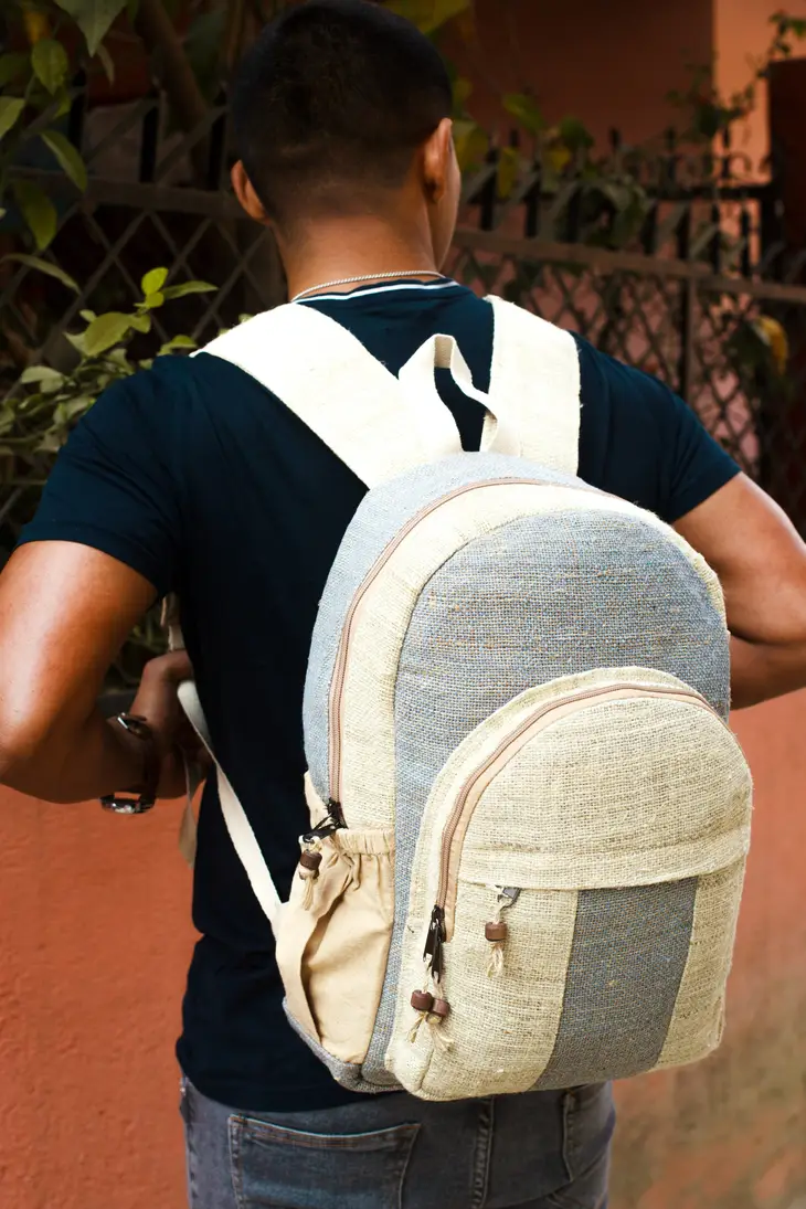 Handwoven Hemp Backpack - Image 7