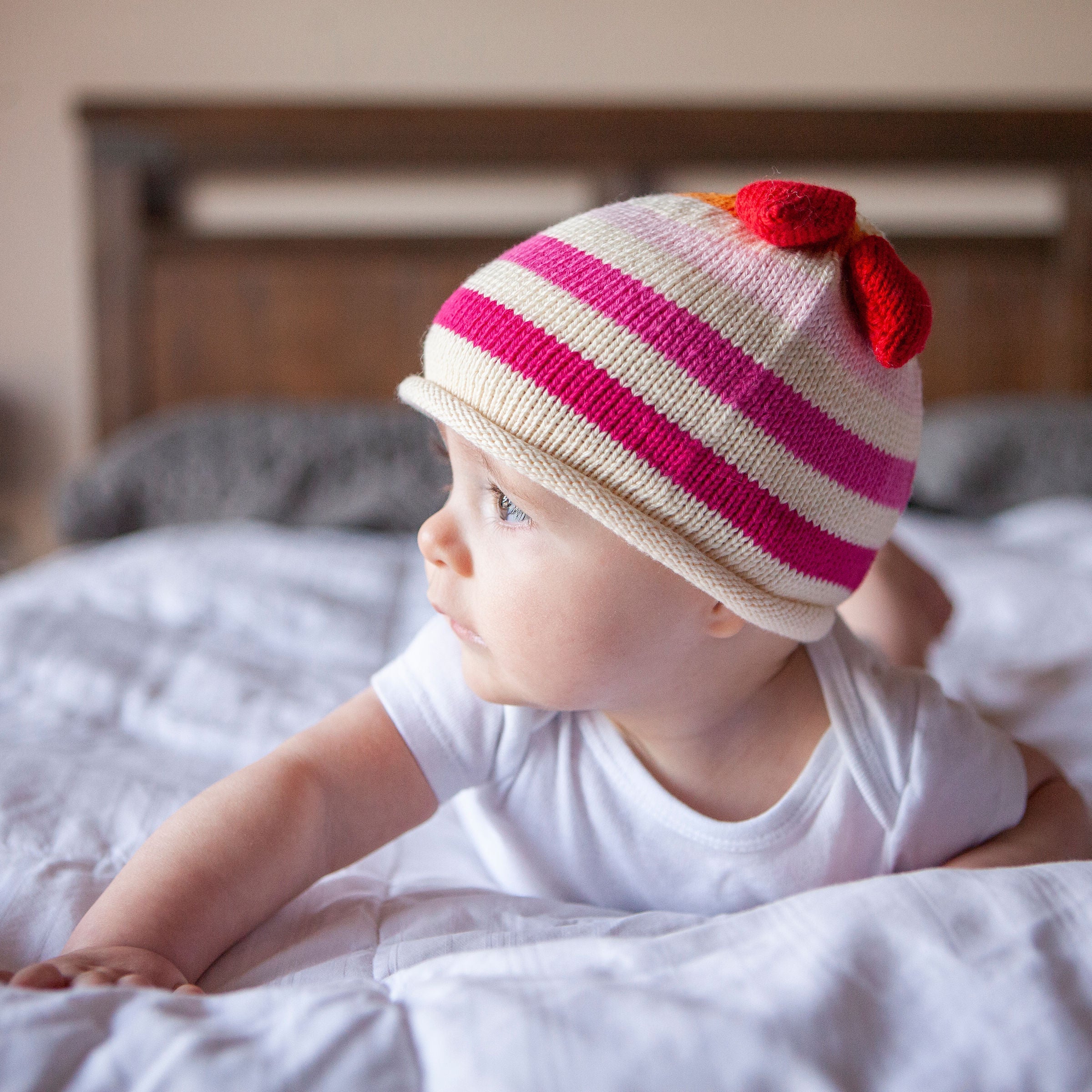 Hat with Heart Tassel - Image 2